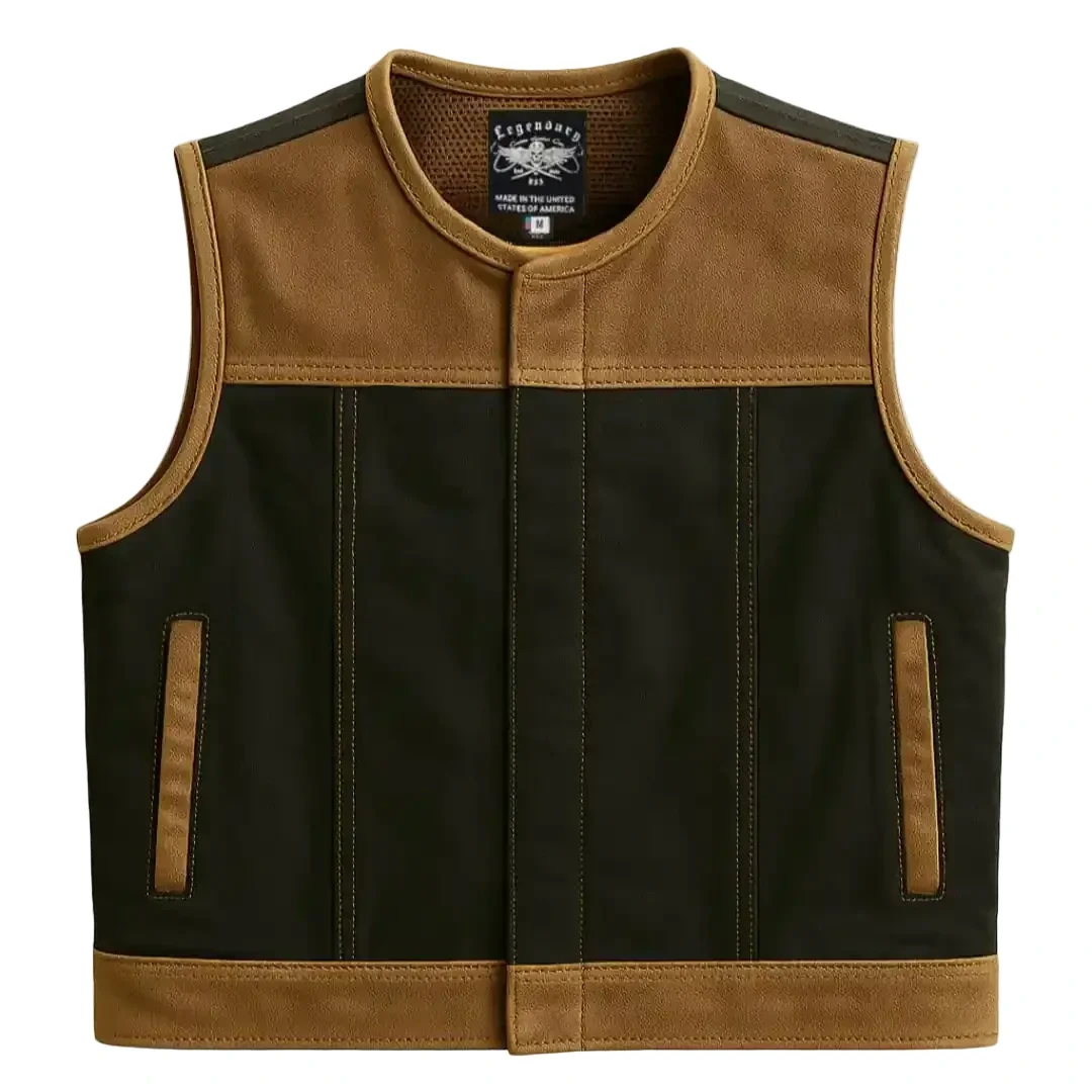 Legendary LowLife NCP Canvas & Leather Vest — Tobacco