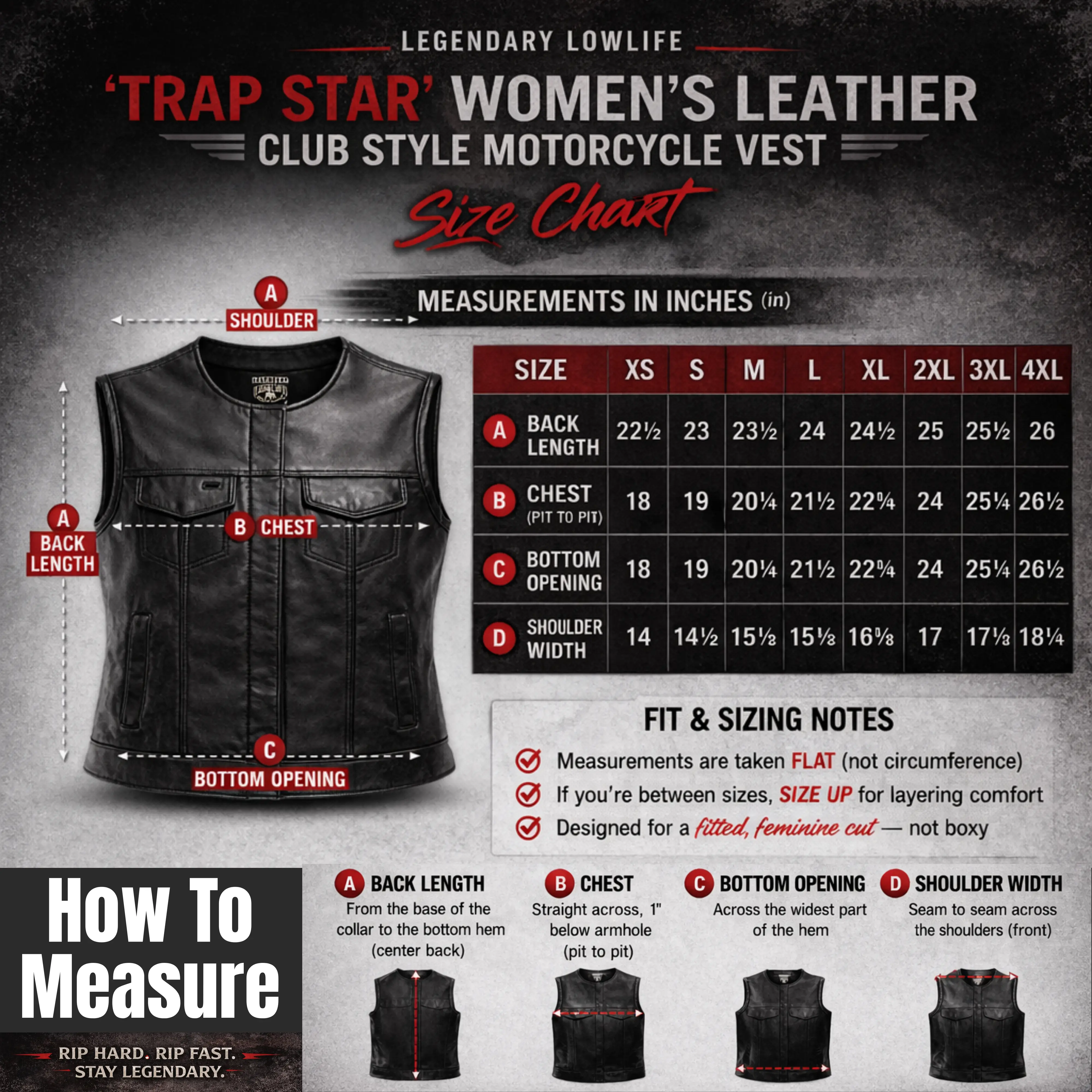 Legendary Lowlife 'Trap Star' Women's Club Vest - Image 2