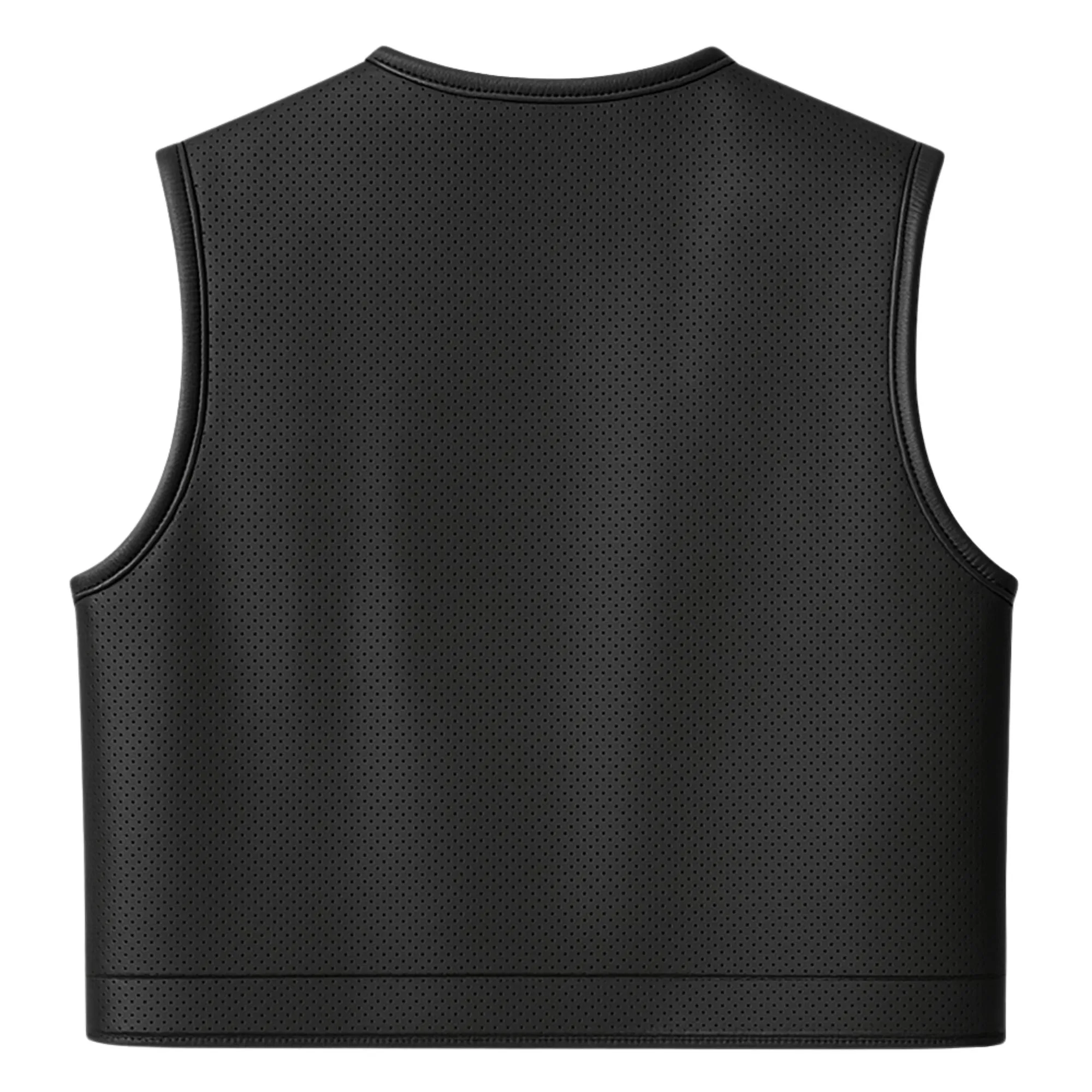 Legendary LowLife Z Perforated Black Leather Vest - Image 3