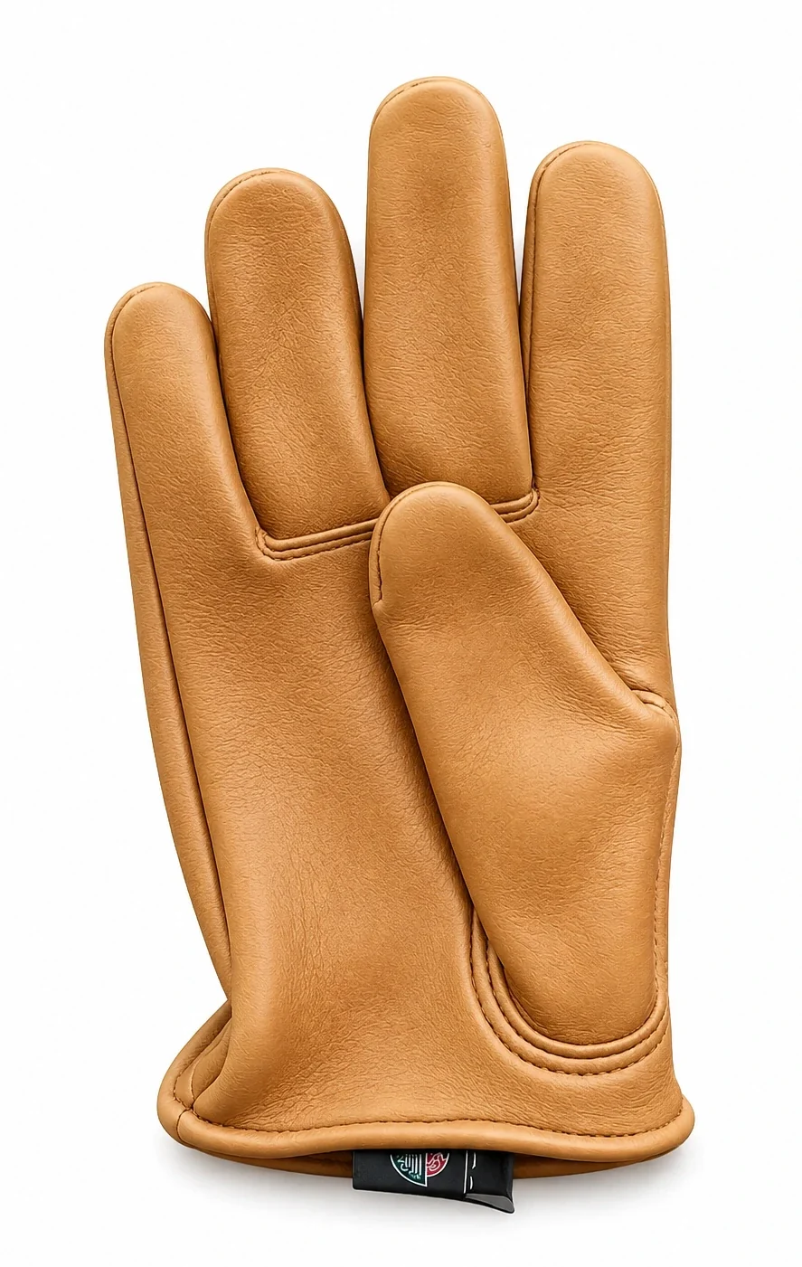 Tan Short Wrist Deerskin Gloves - Image 3