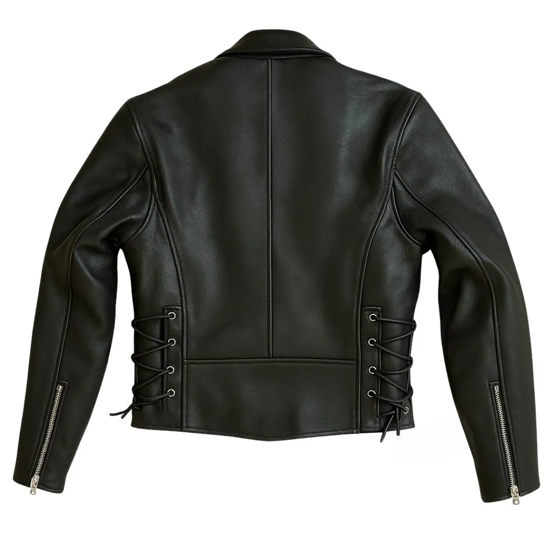 Legendary Miss America Women's Leather Motorcycle Jacket - Image 3