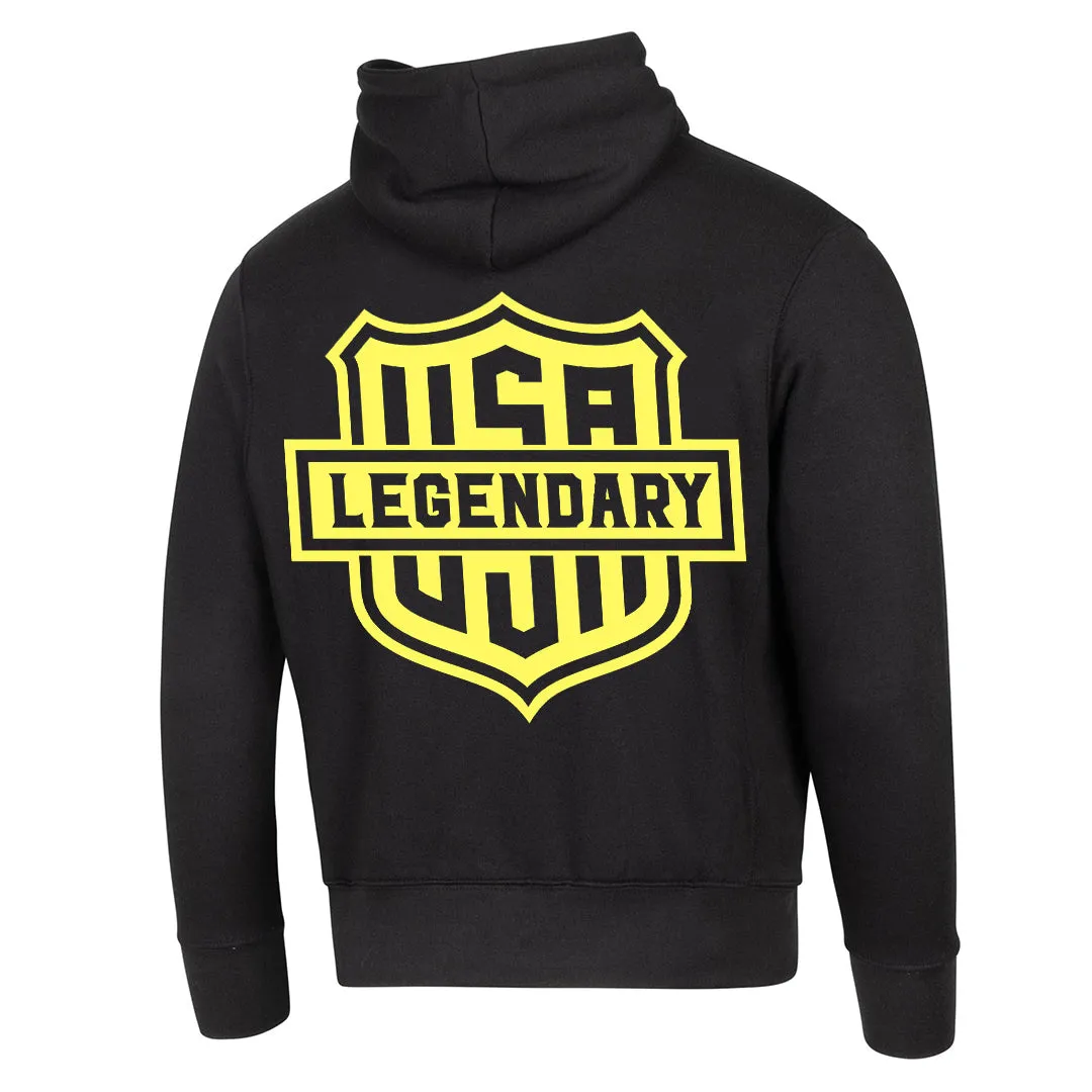 Legendary Neon & Color Shield Best Damn Motorcycle Hoodie - Image 17