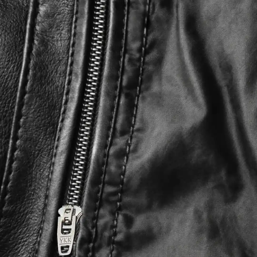 Legendary 'No Mercy' Men's Premium Leather Lightweight Motorcycle Jacket - Image 6