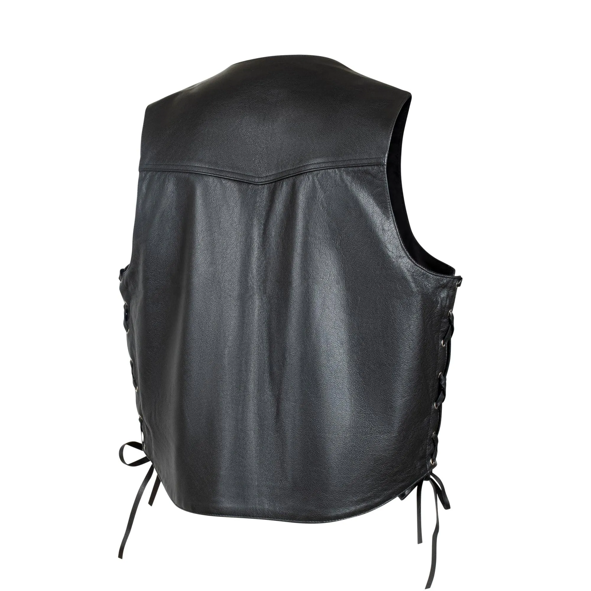 Legendary 'Peacemaker' Leather Vest — Buffalo Nickel Snaps - Image 2