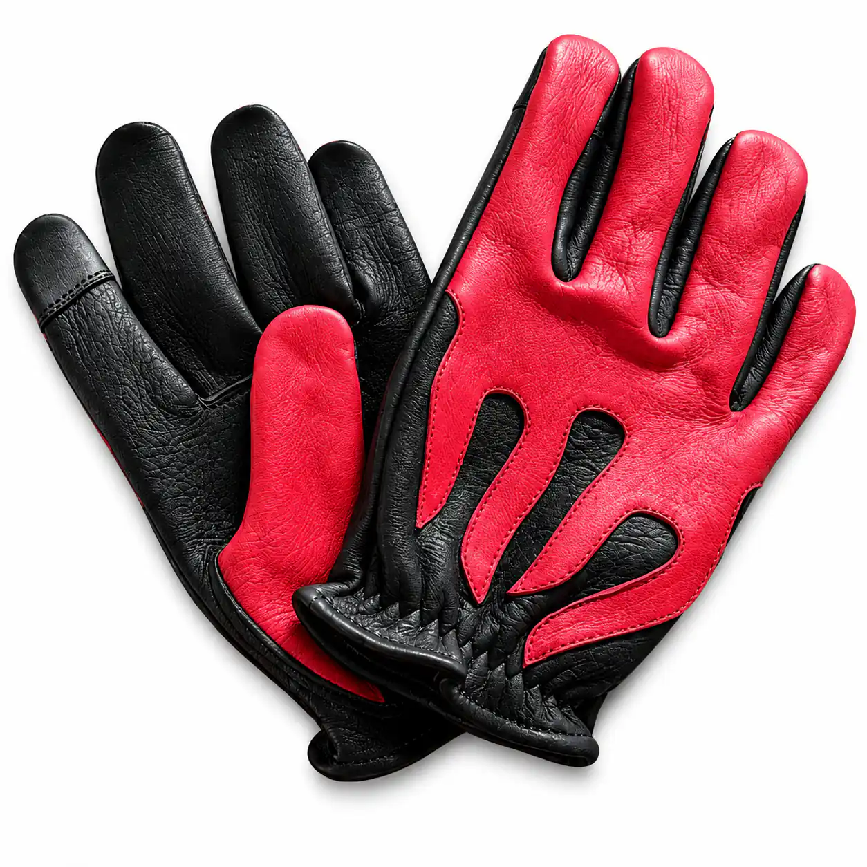 Spitfire Black/Red Touchscreen Gloves
