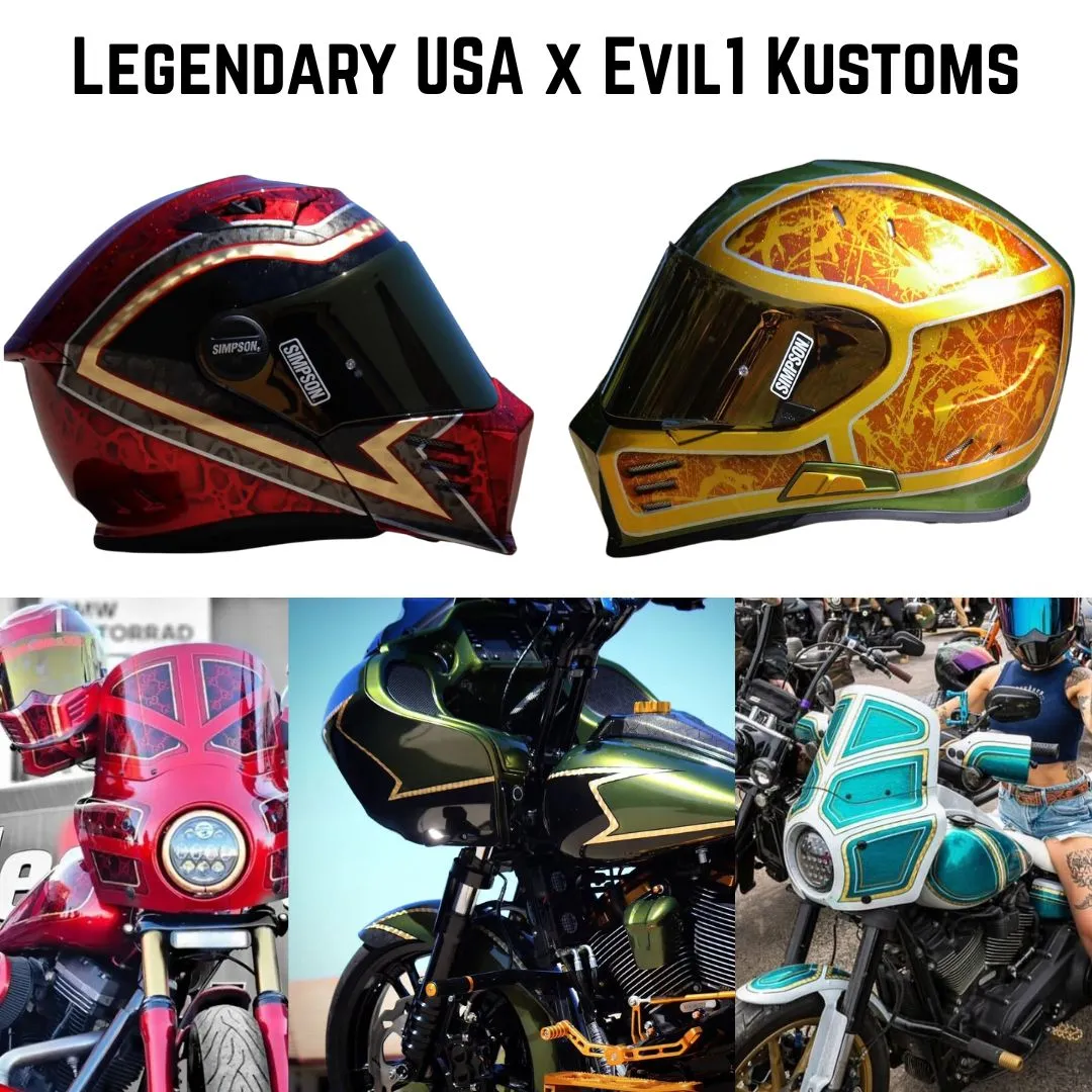 Legendary USA X Evil 1 Kustoms Limited Edition 4th of July Tank Top Black or White - Image 6