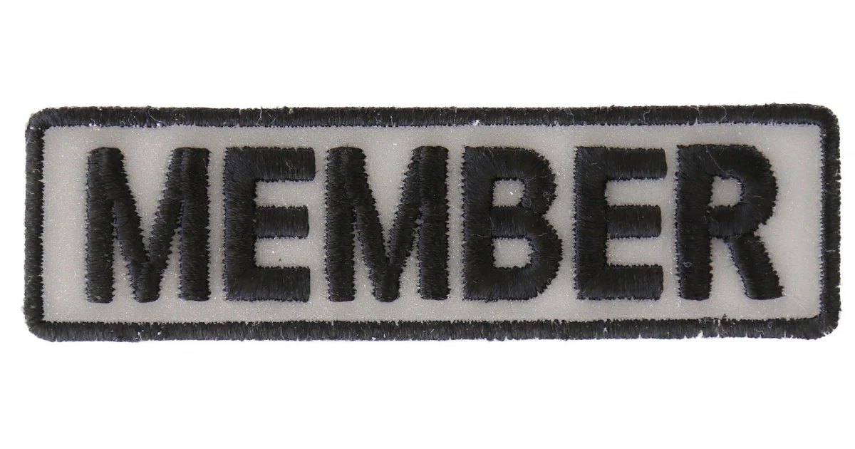 Member Patch 3.5 Inch Reflective