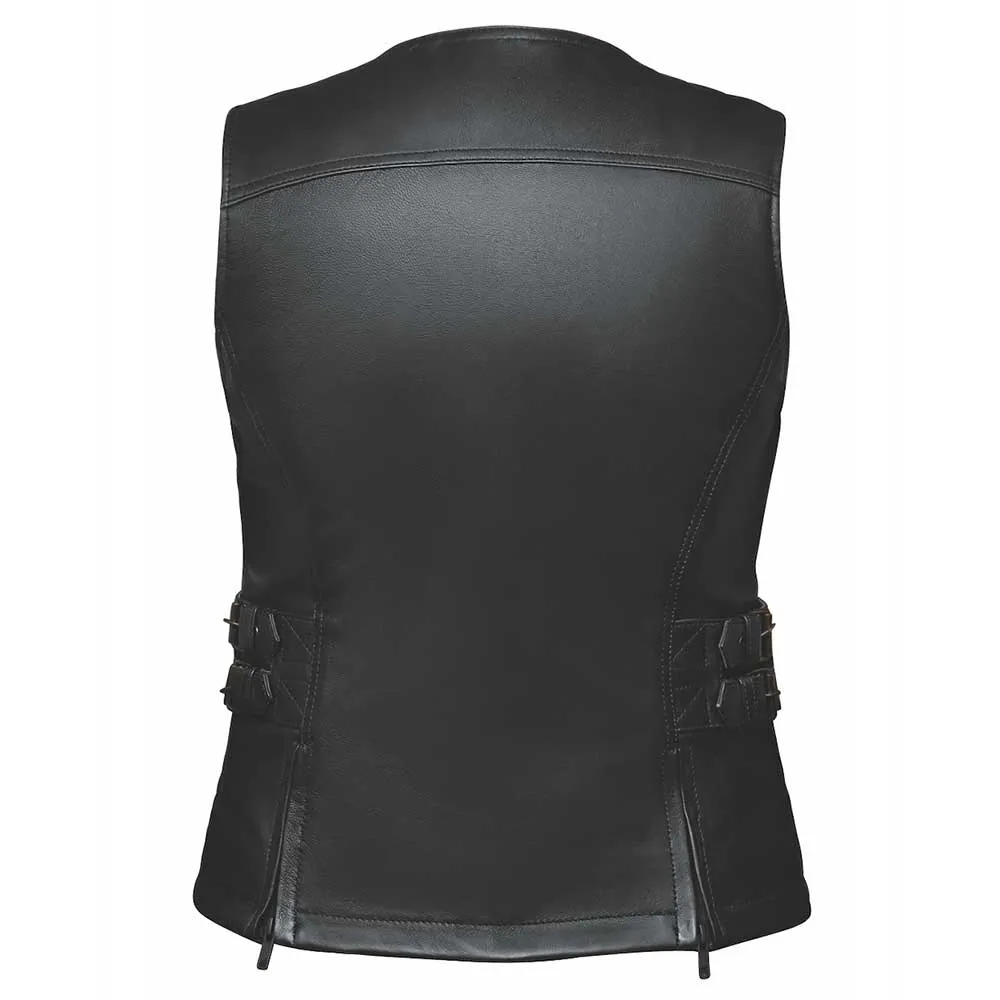 Midnight Cowgirl Women's Leather Vest - Image 2