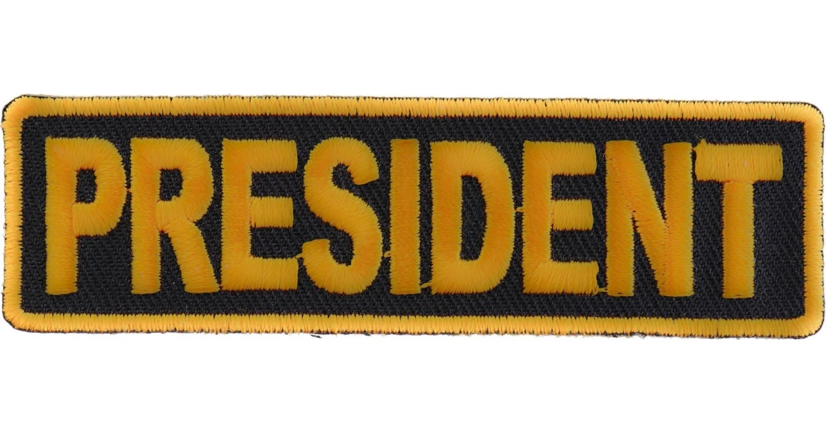 President Patch 3.5 Inch Yellow