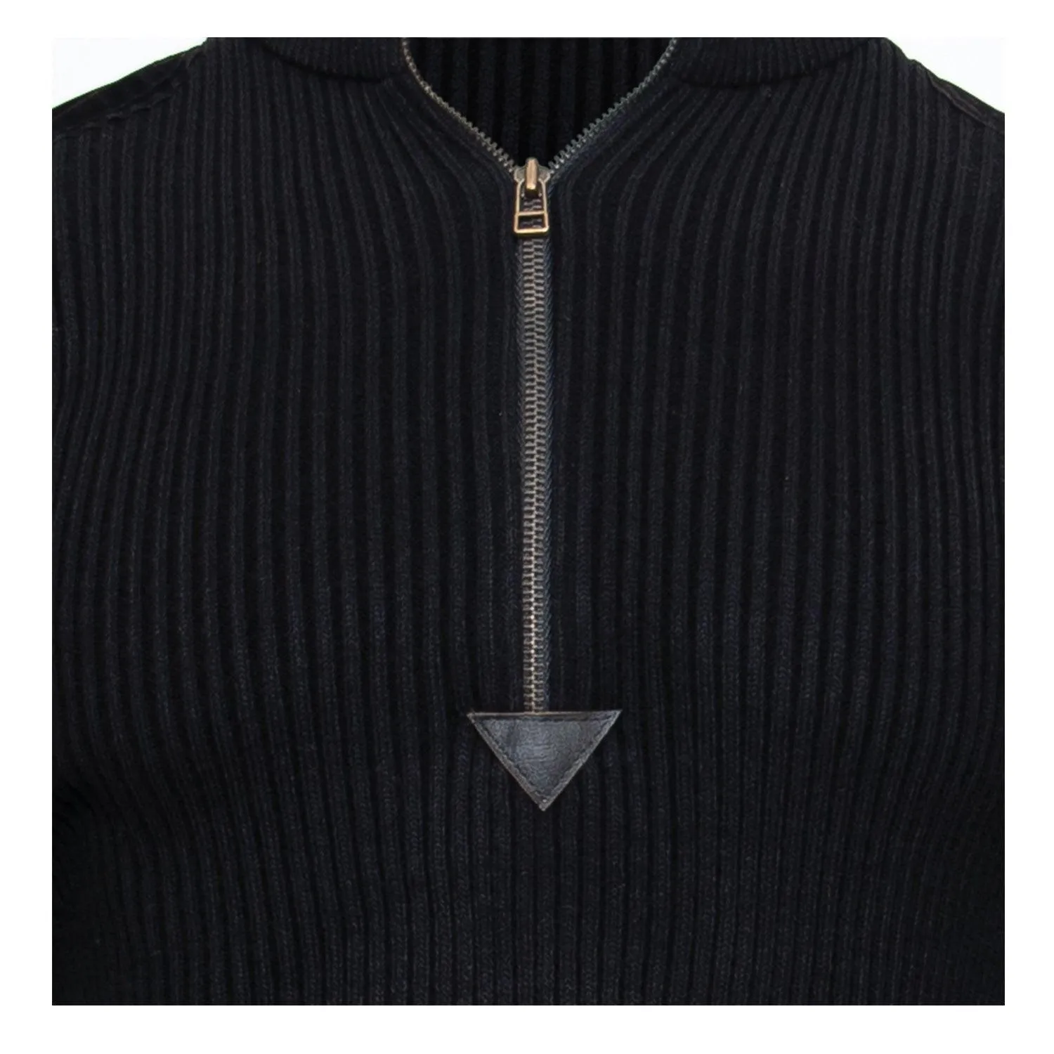 Men's Quarter Zip Acrylic Commando Sweater - Image 4