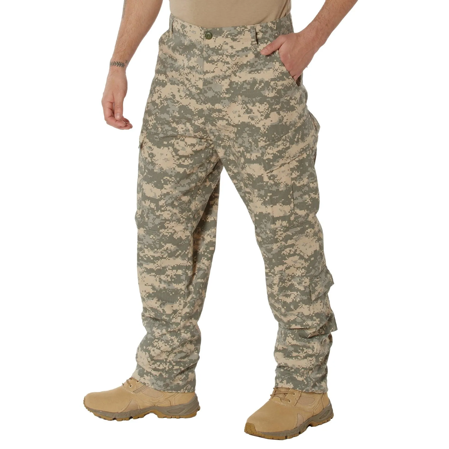 Men's Camo Combat BDU Uniform Pants - Image 4