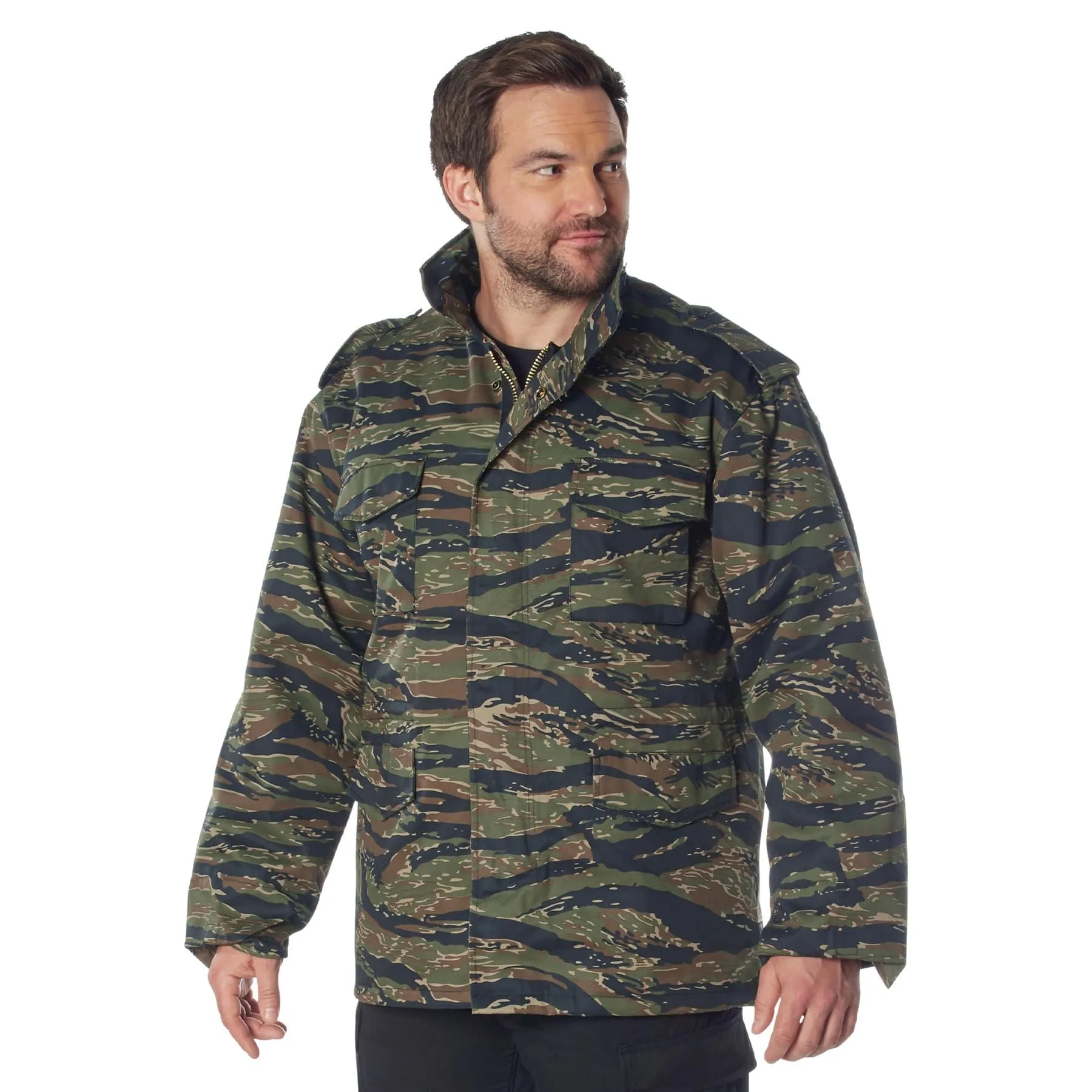Men's Camo M-65 Field Jacket — Woodland Camo - Image 13