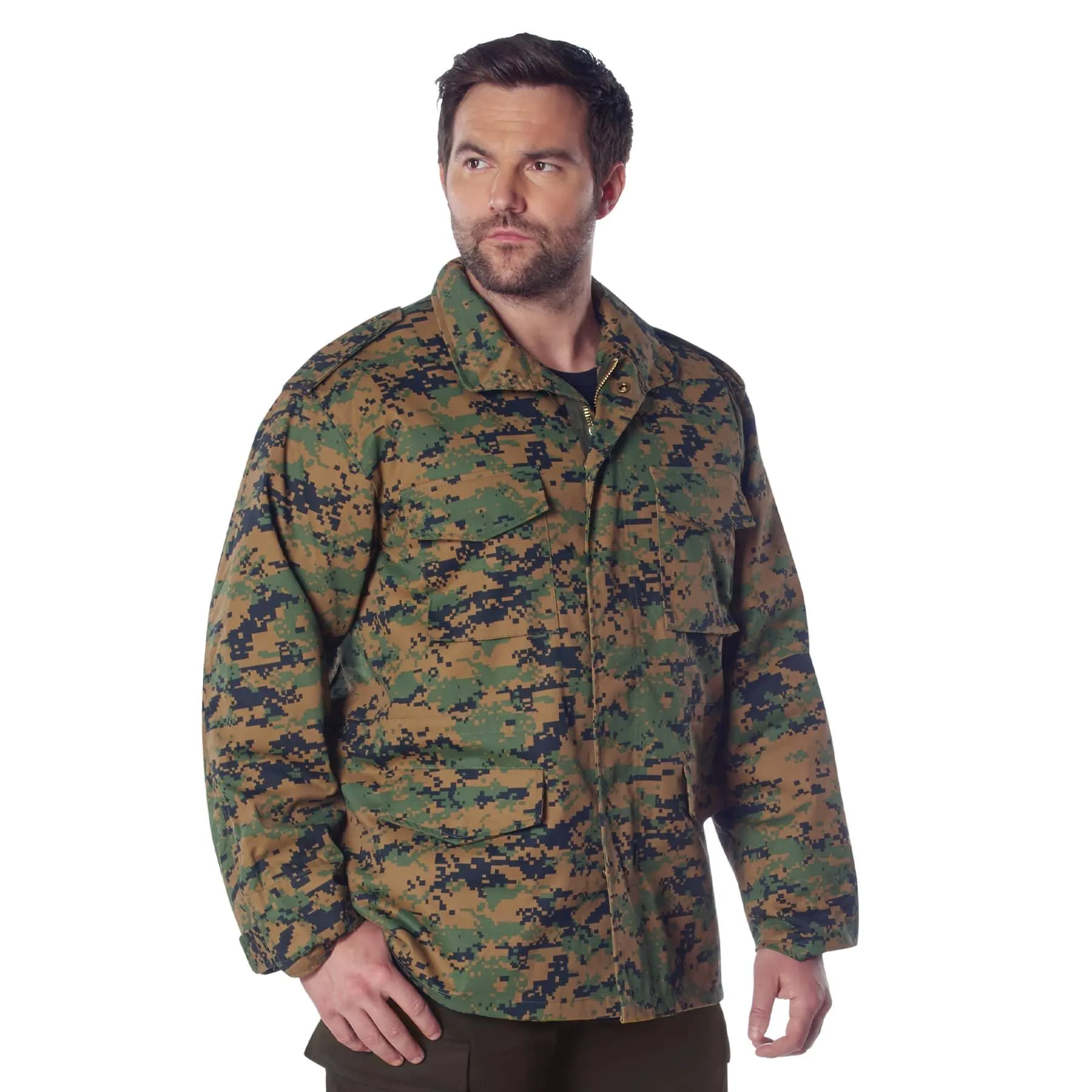 Men's Camo M-65 Field Jacket — Woodland Camo - Image 8