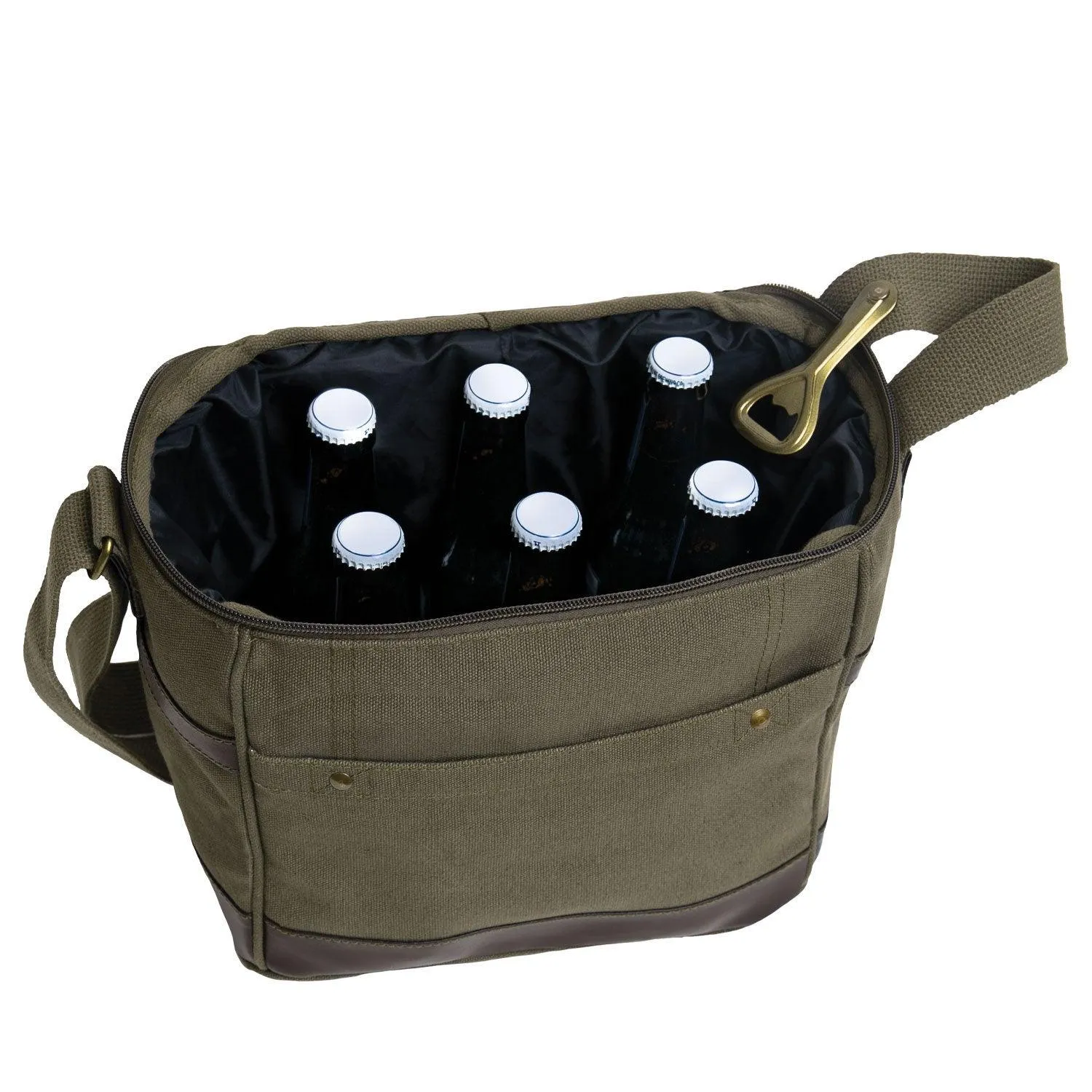 Canvas Insulated Cooler Bag - Image 2