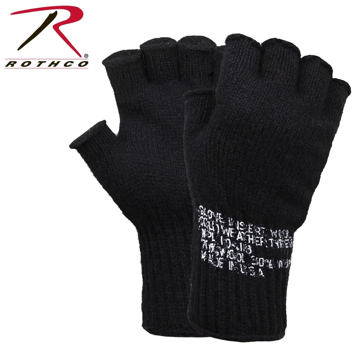Fingerless Wool Gloves - Image 2
