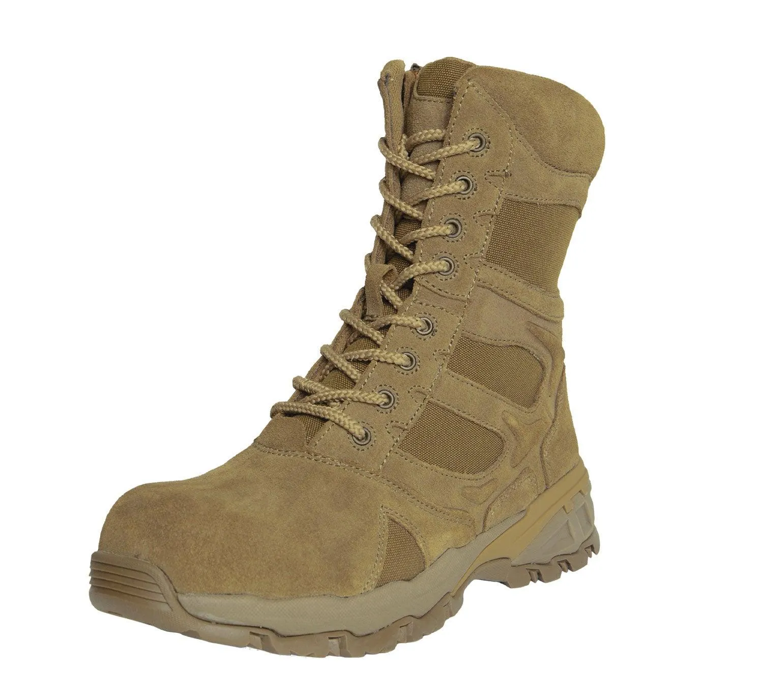 Forced Entry Composite Toe Side Zip Tactical Boot — Coyote Brown 8 Inch - Image 2