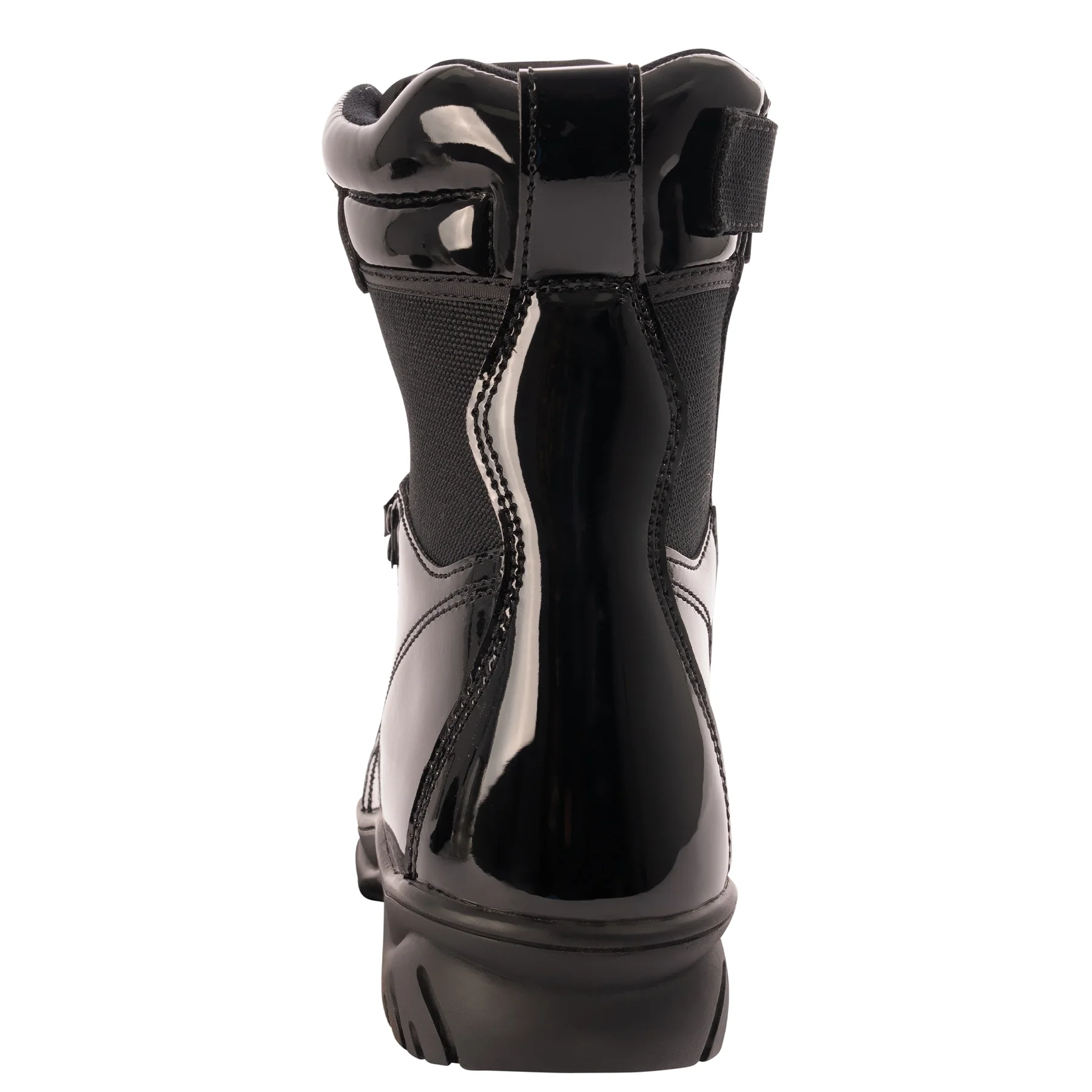 Forced Entry High-Gloss Tactical Boot with Side Zipper — 8 Inch - Image 2