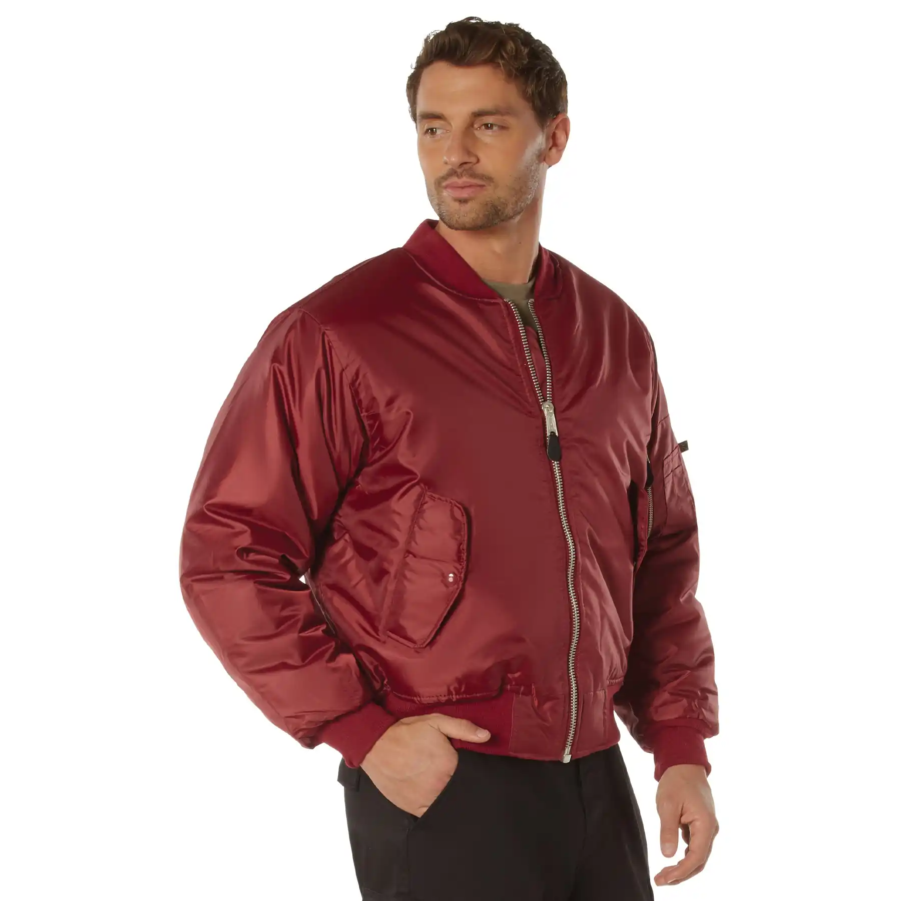 Men's Classic MA-1 Nylon Flight Jacket - Image 21