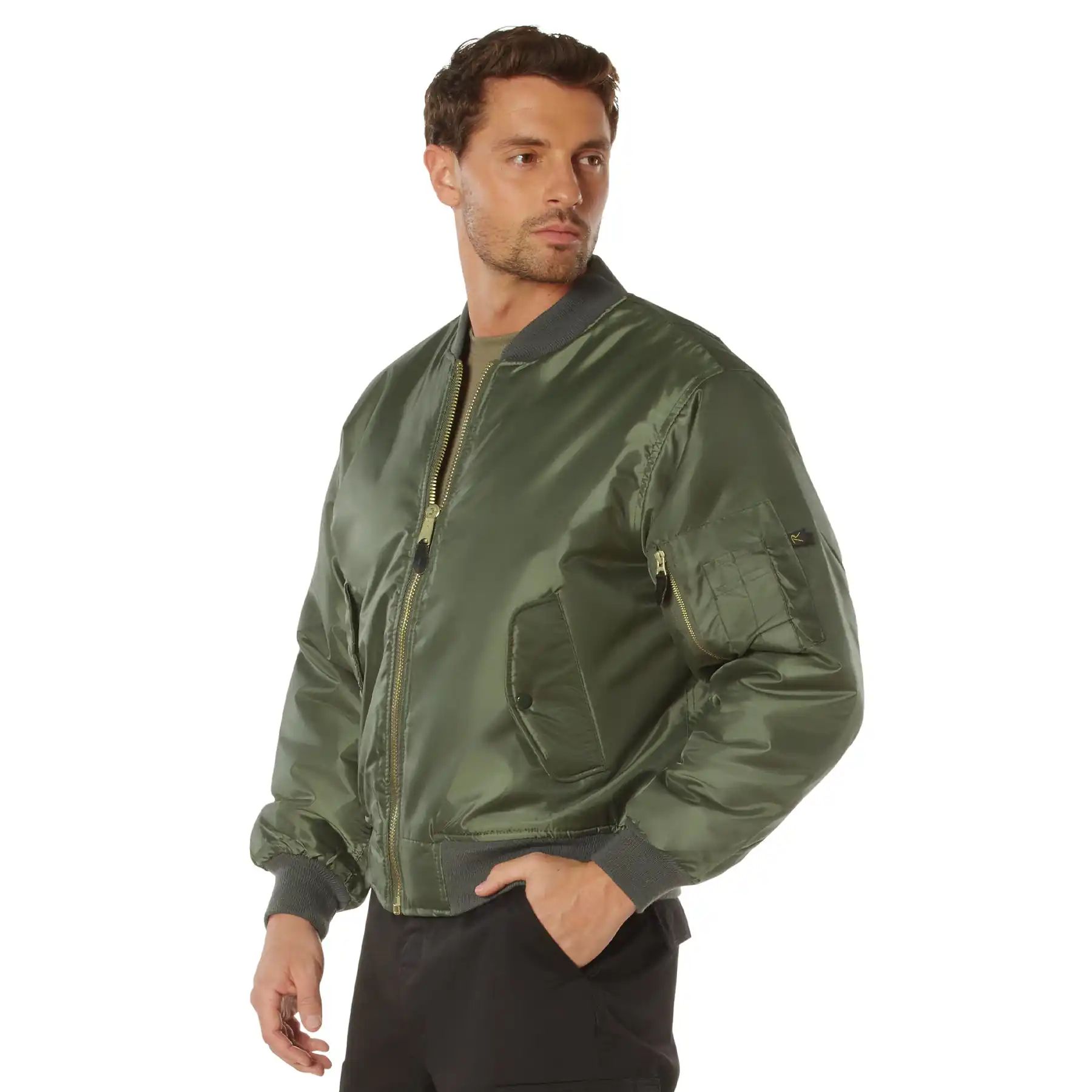 Men's Classic MA-1 Nylon Flight Jacket - Image 22