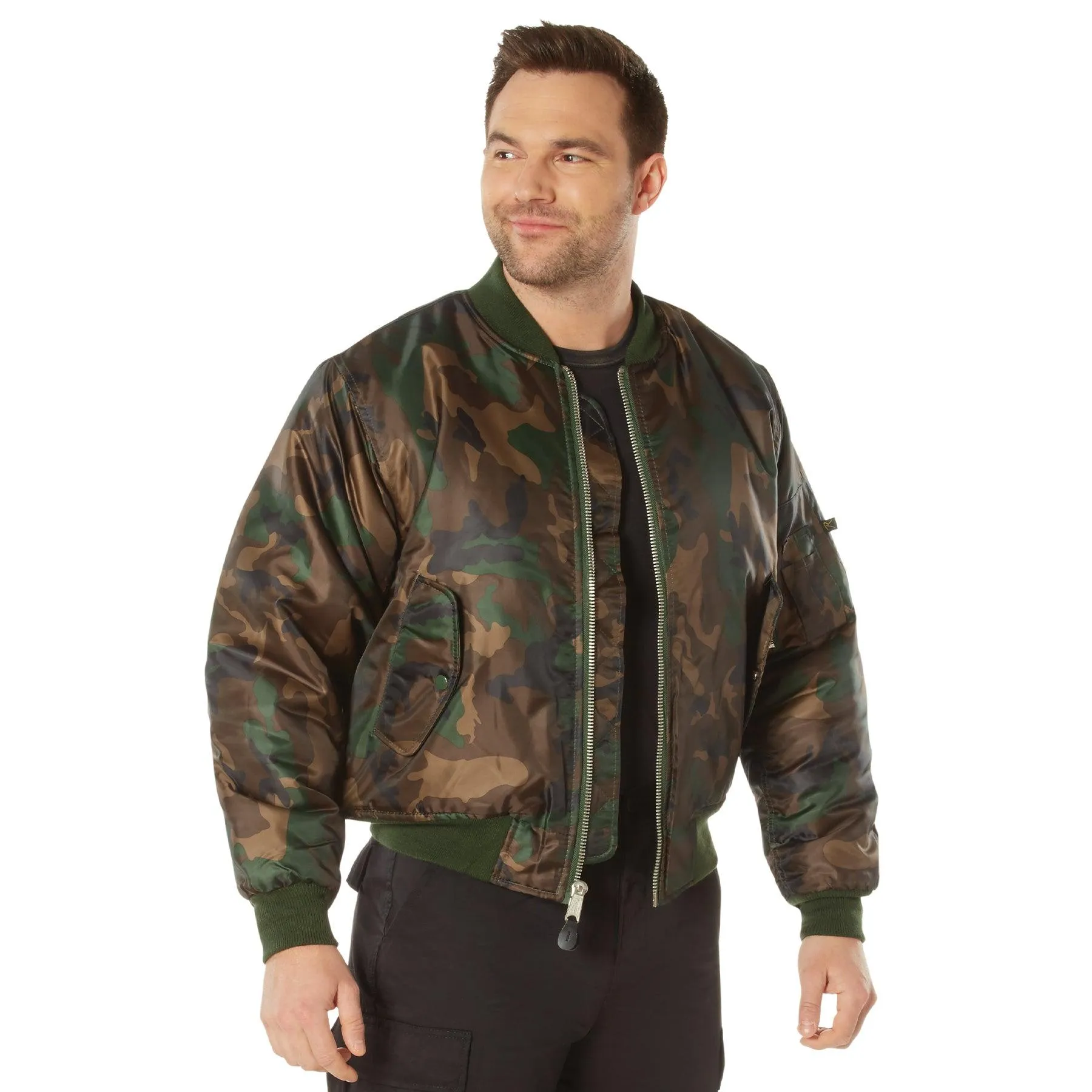 Men's Classic MA-1 Nylon Flight Jacket - Image 7
