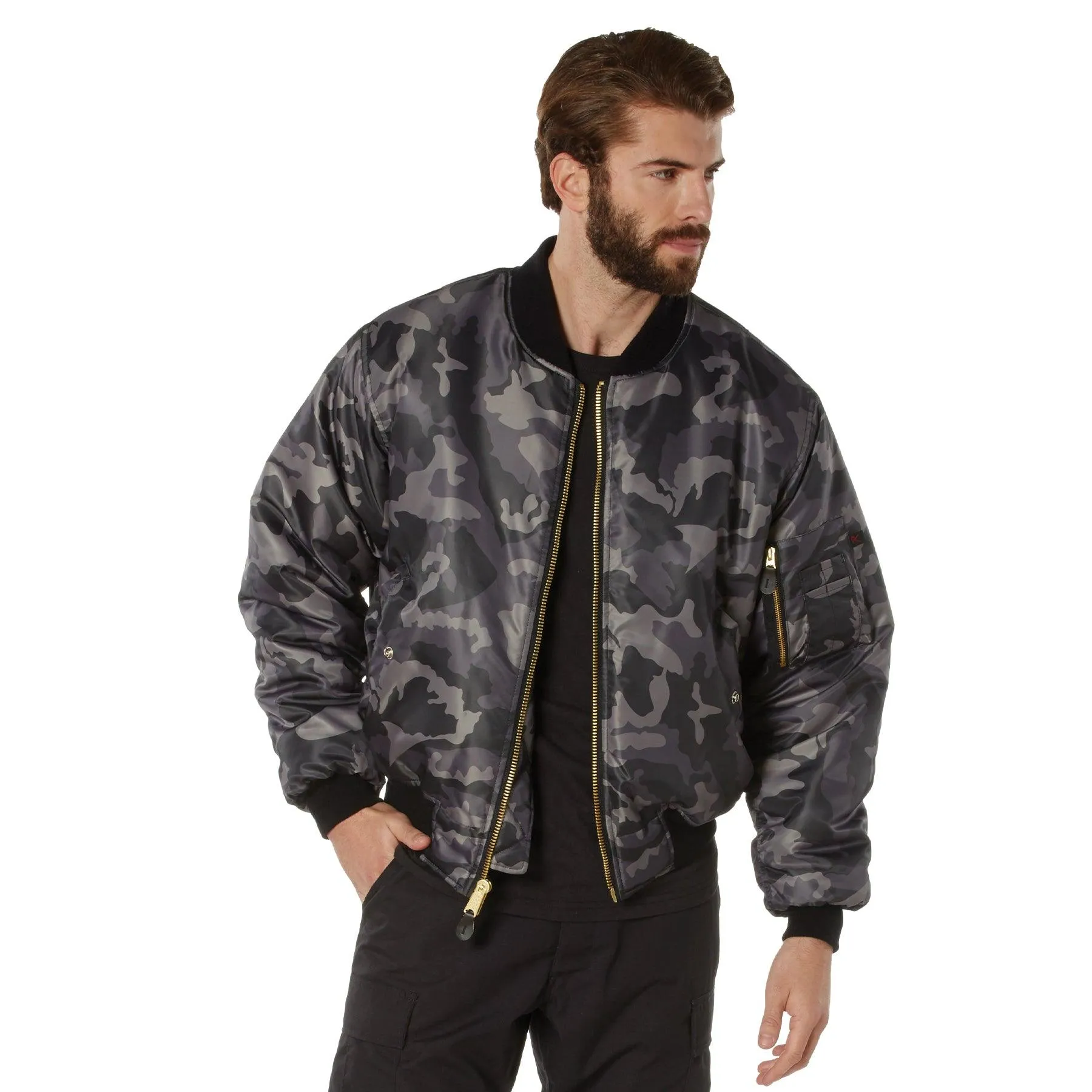 Men's Classic MA-1 Nylon Flight Jacket - Image 8