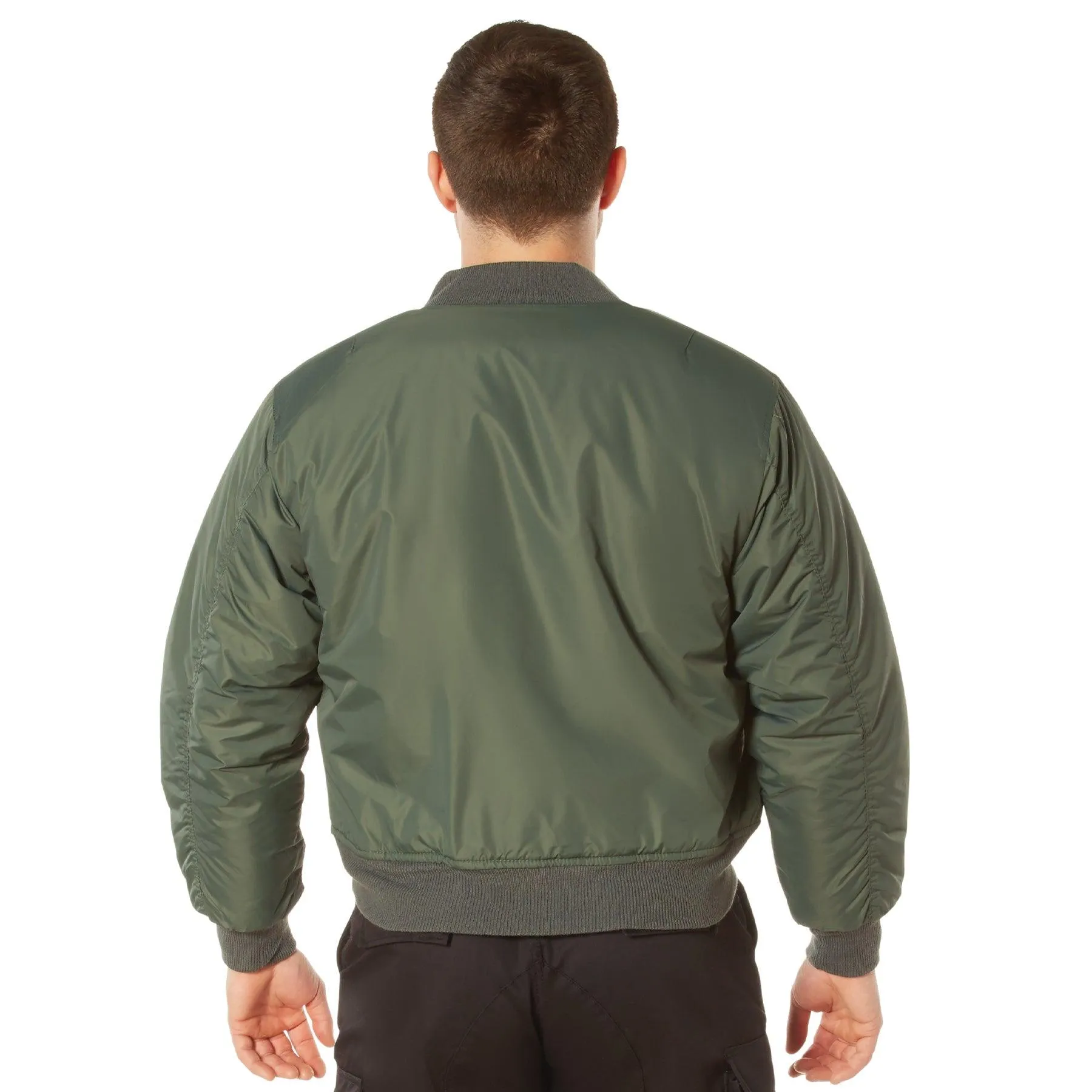 Men's Enhanced MA-1 Nylon Flight Jacket - Image 4