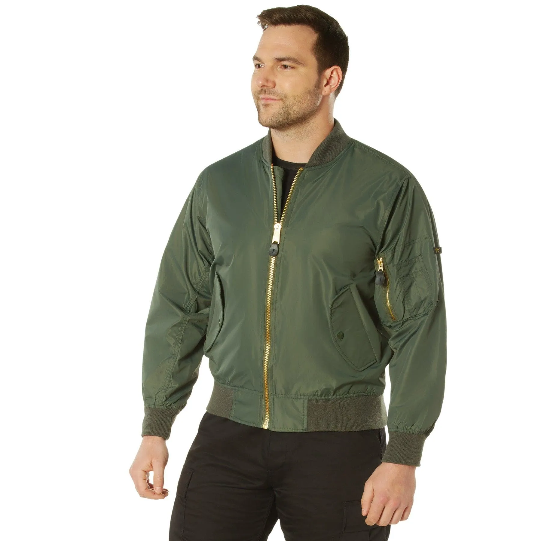 Men's Lightweight MA-1 Nylon Flight Jacket - Image 10