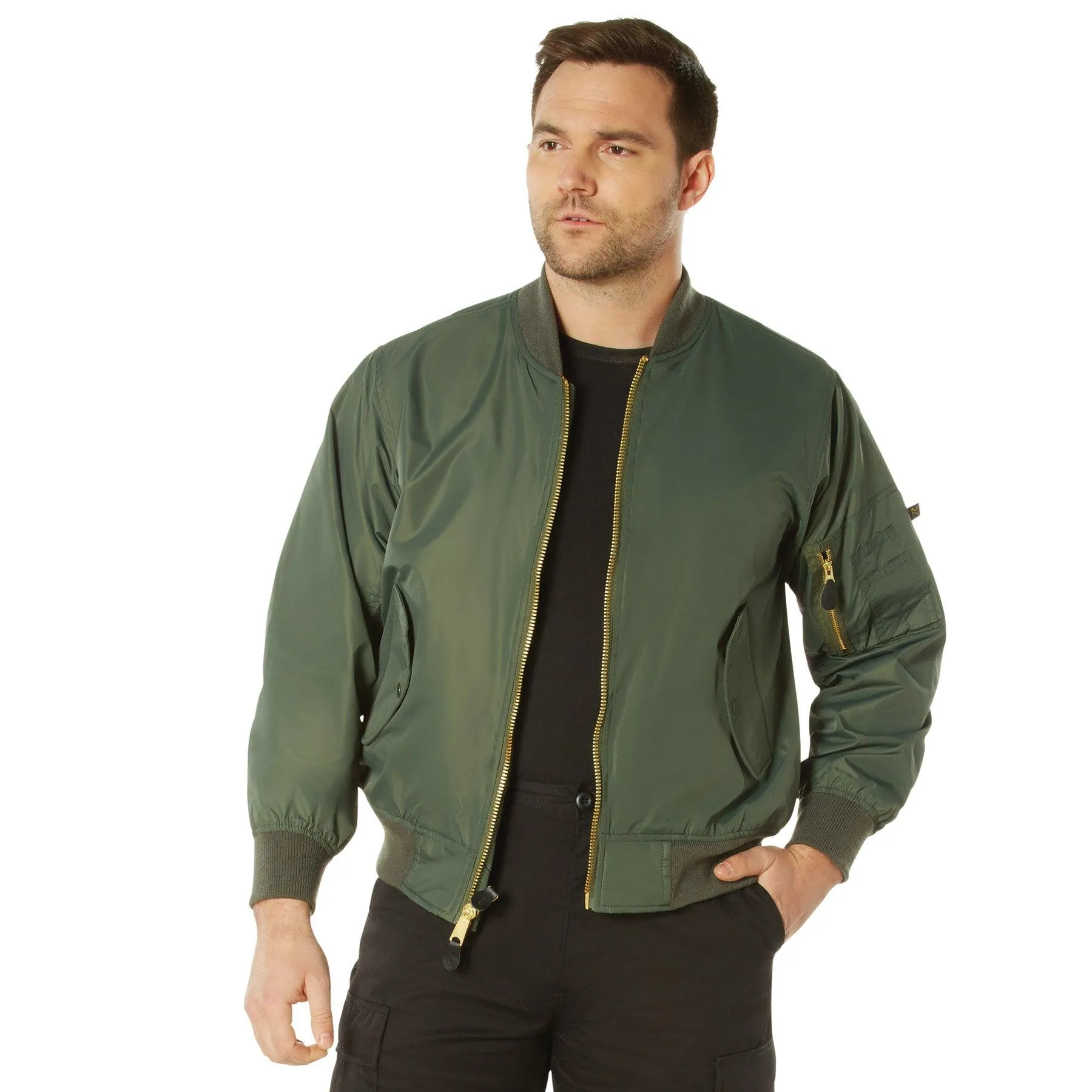 Men's Lightweight MA-1 Nylon Flight Jacket - Image 8