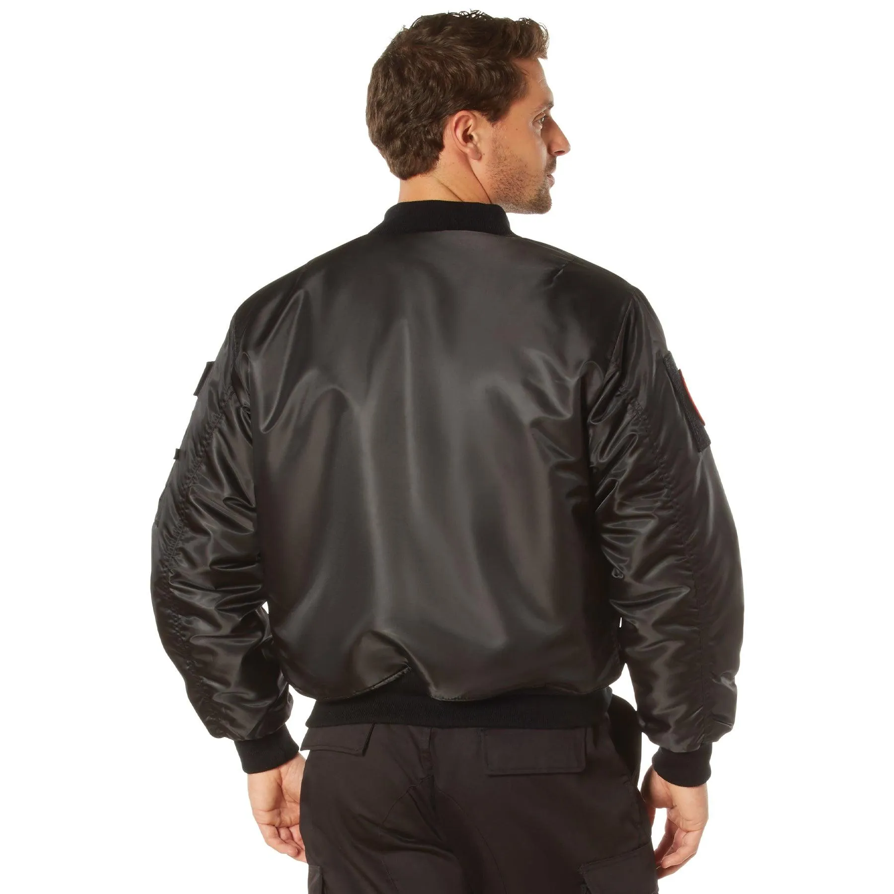 Men's MA-1 Flight Jacket with Patches - Image 19