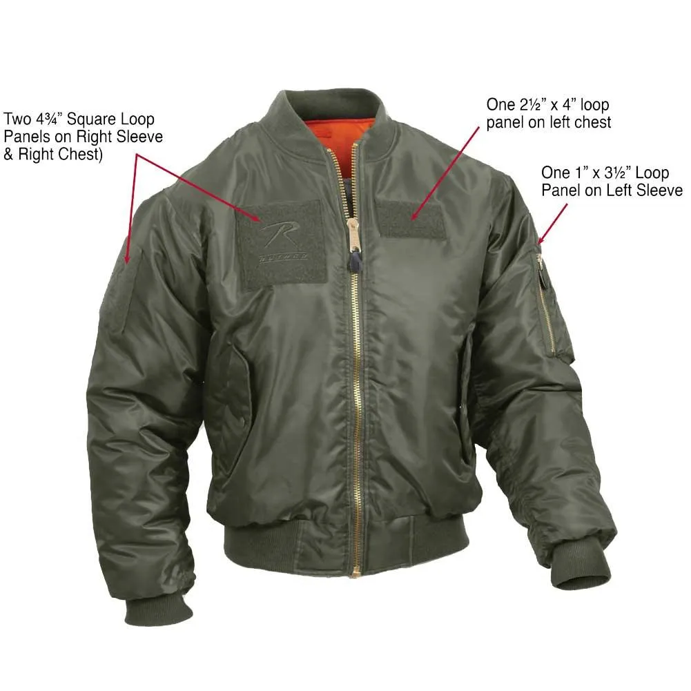 Men's MA-1 Flight Jacket with Patches - Image 5
