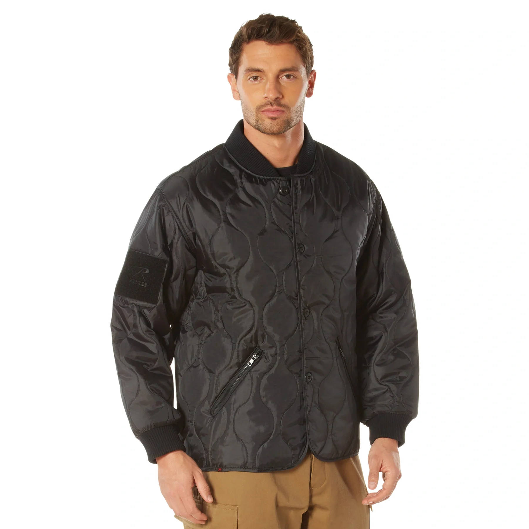 Men's Nylon Quilted Woobie Jacket