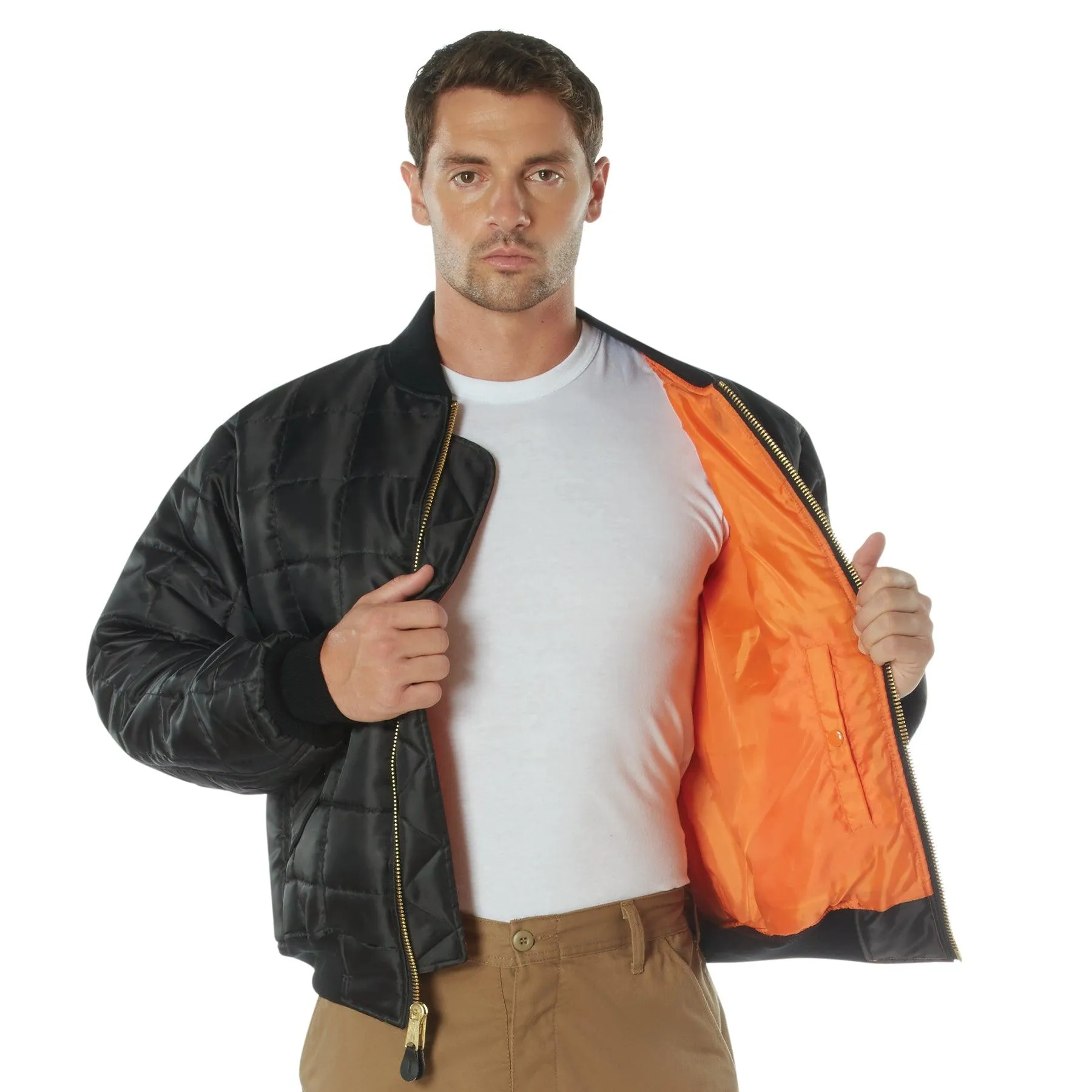 Men's Quilted MA-1 Flight Jacket - Image 2