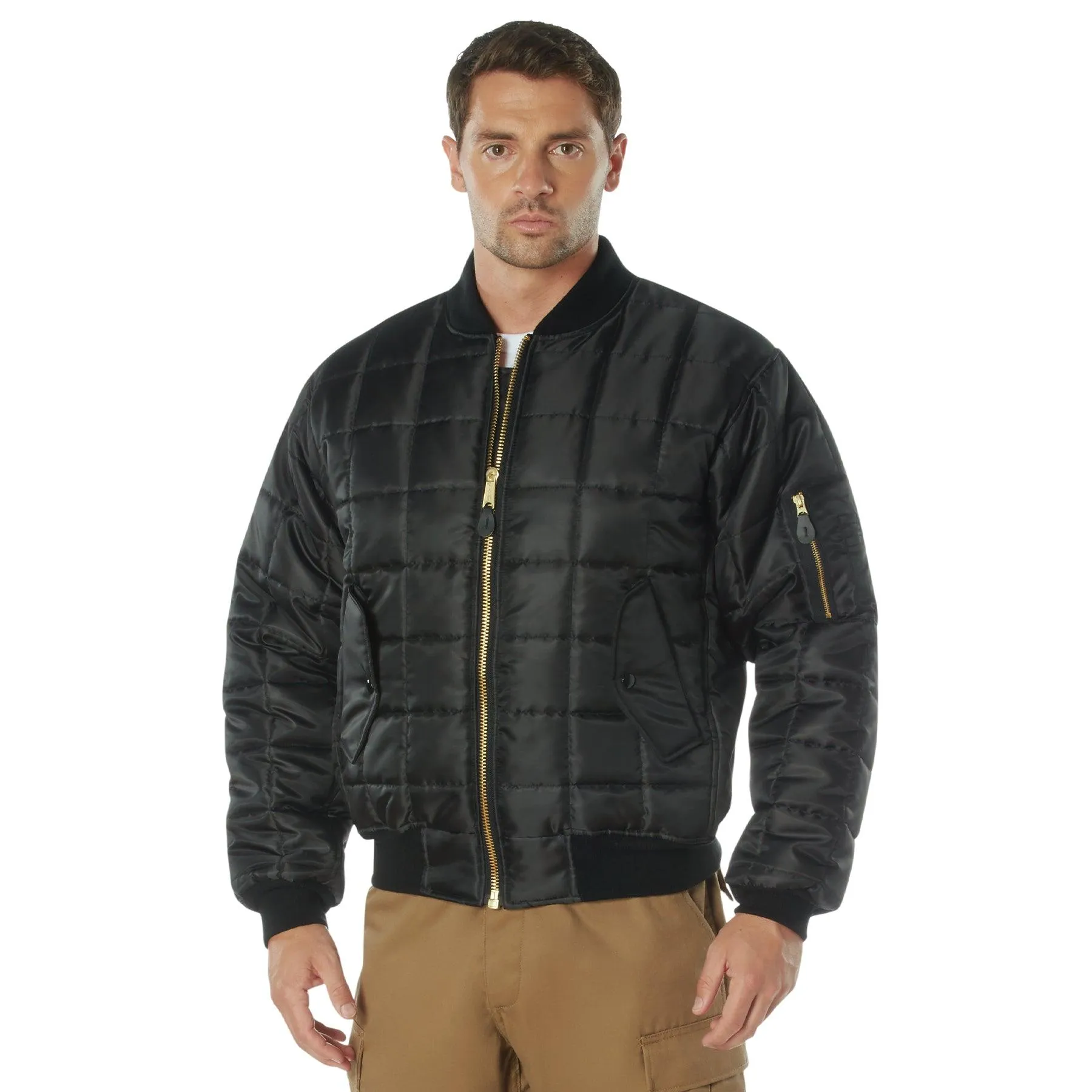Men's Quilted MA-1 Flight Jacket - Image 3