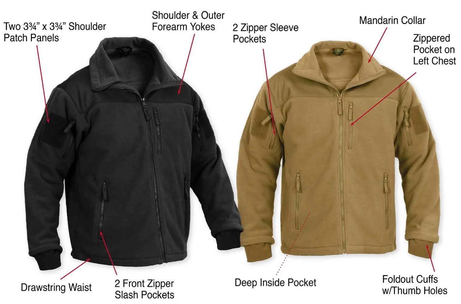 Men's Special Ops Tactical Fleece Jacket - Image 5