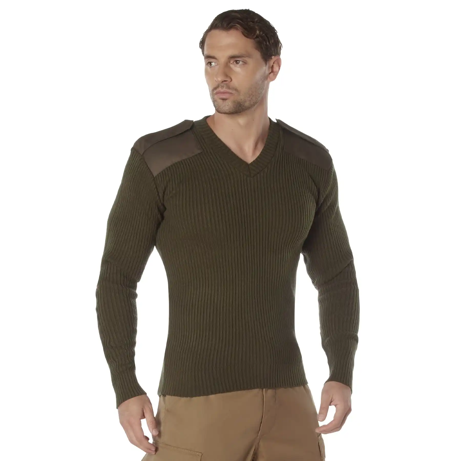 Men's V-Neck Commando Sweater - Image 6
