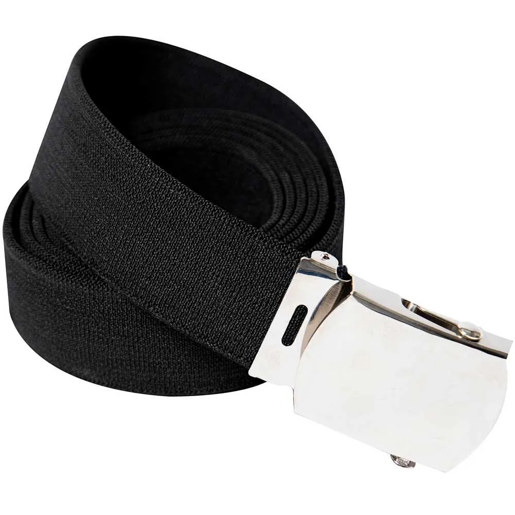 Military Elastic Stretch Web Belt — Black - Image 2