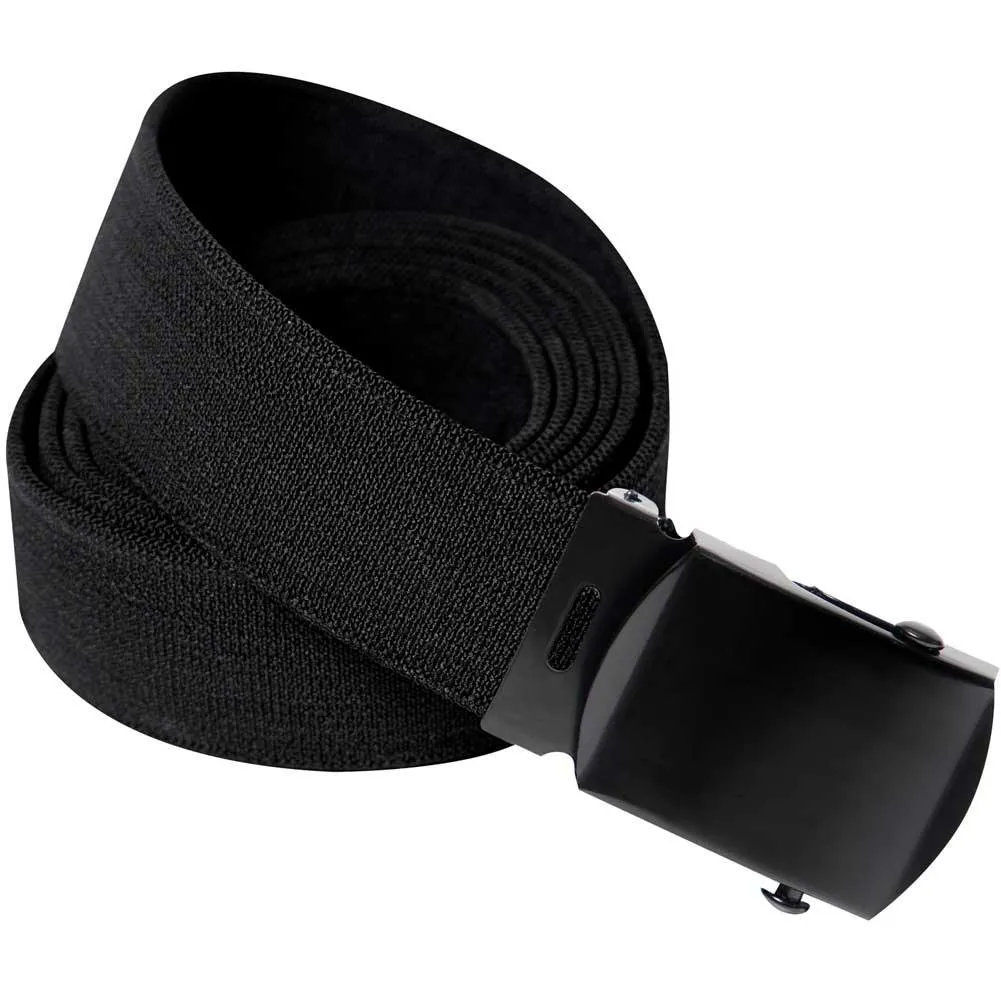 Military Elastic Stretch Web Belt — Black - Image 3