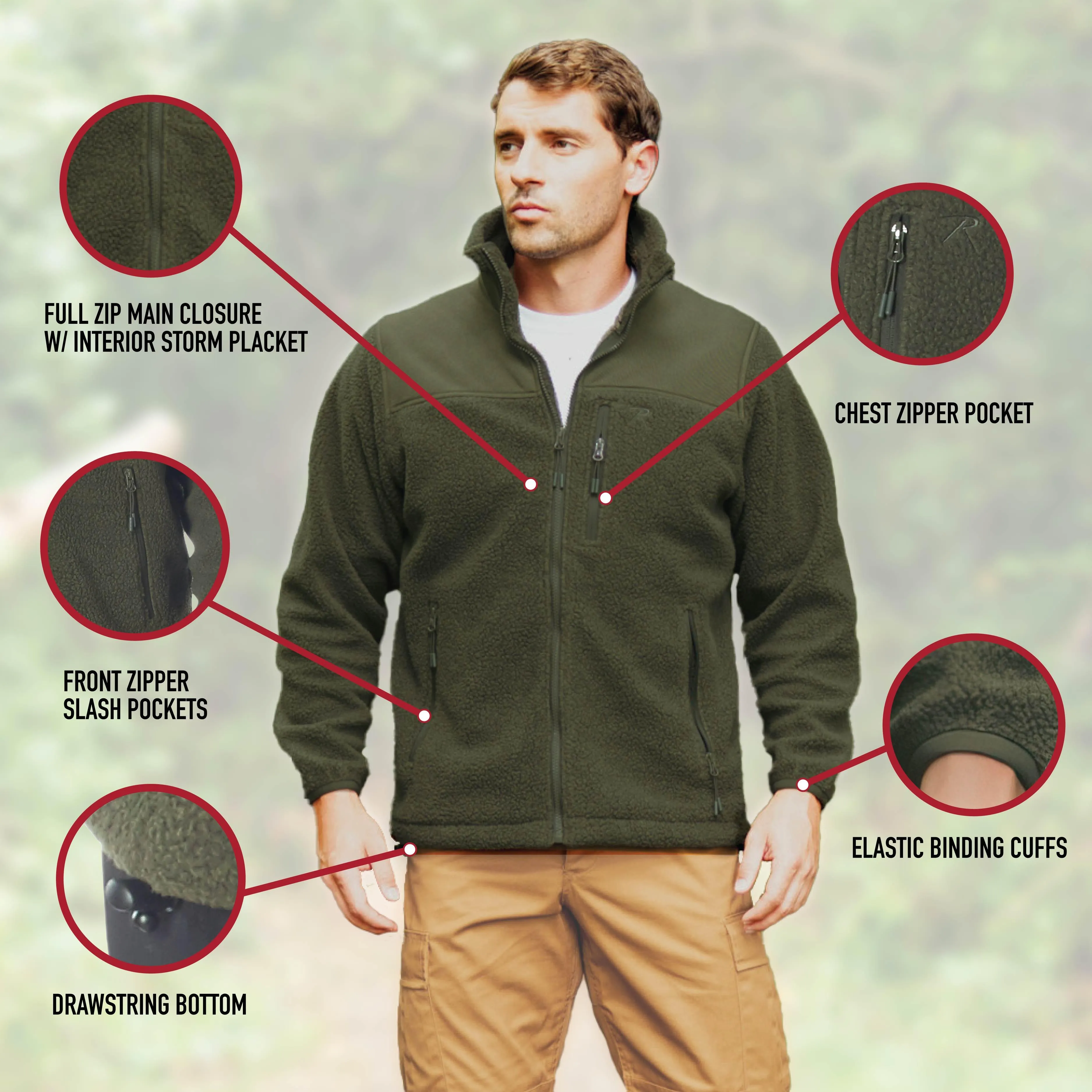 Men's Trailsman Sherpa Fleece Jacket - Image 6