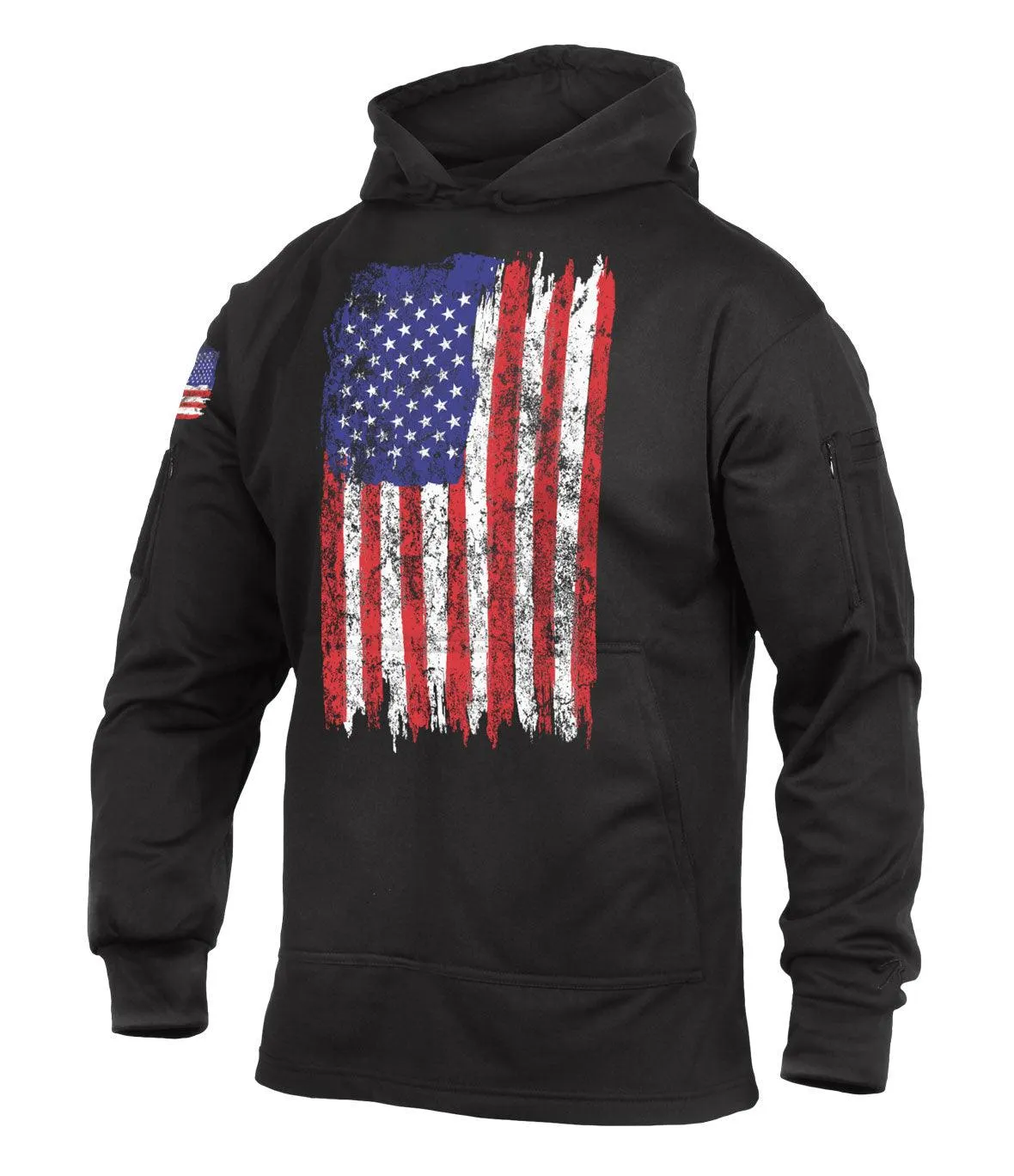 Men's US Flag Concealed Carry Hoodie - Image 5