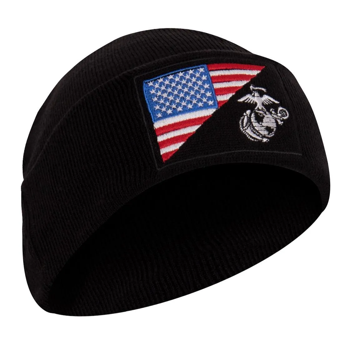 USMC Eagle Globe & Anchor Embroidered Watch Cap - Image 4