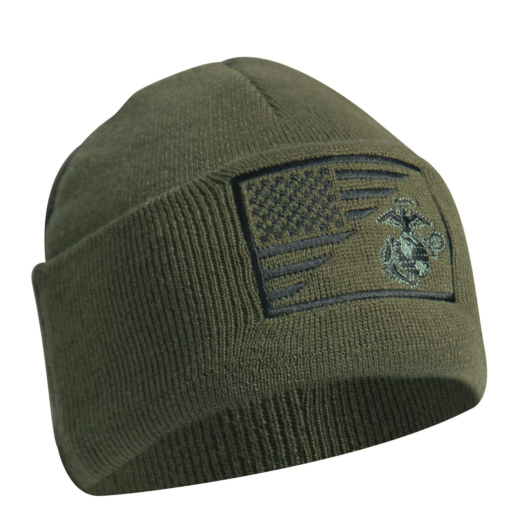 USMC Eagle Globe & Anchor Embroidered Watch Cap - Image 9