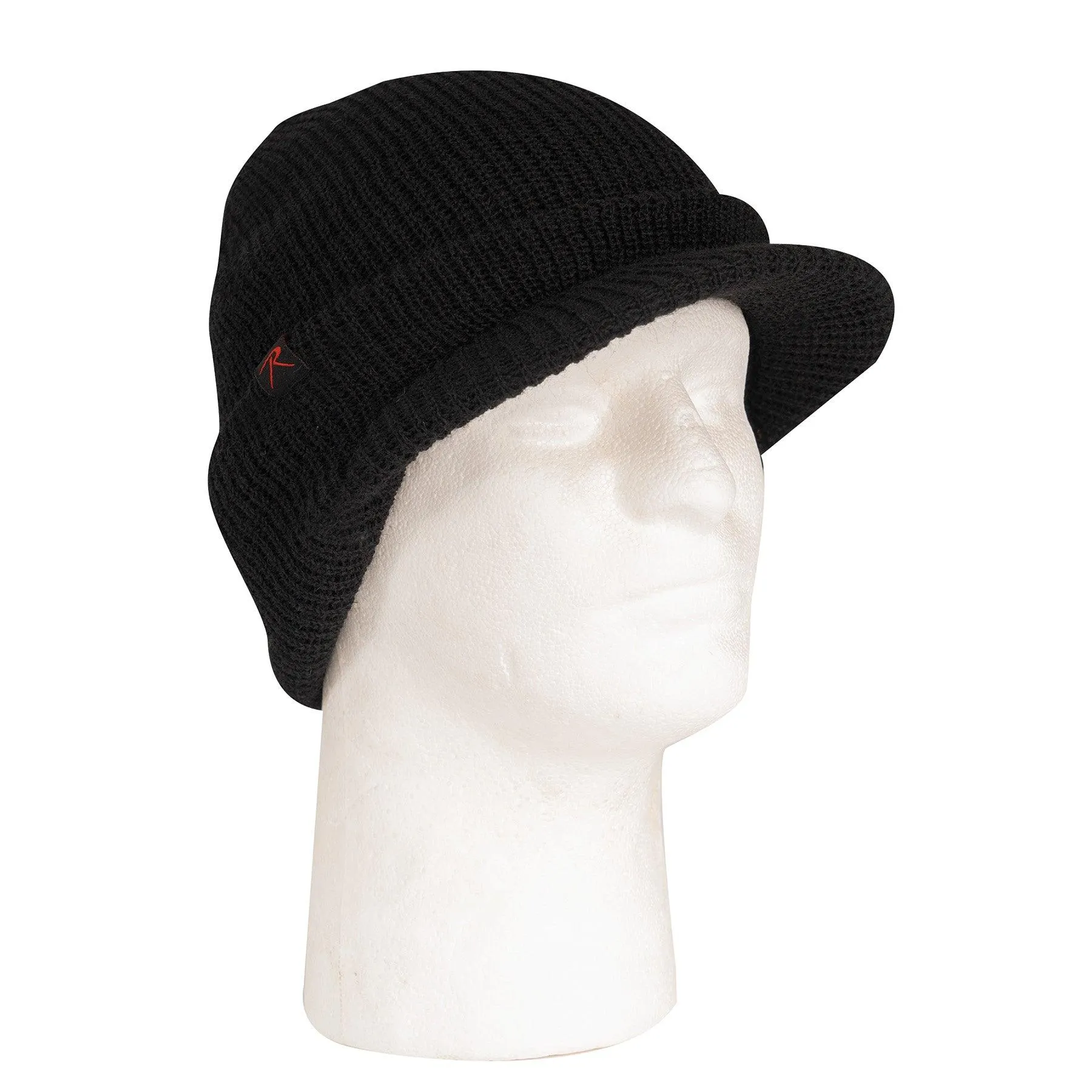Military Watch Cap with Brim - Image 4