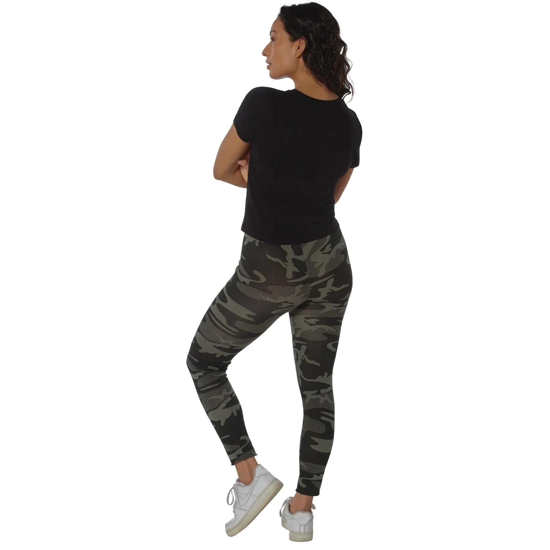 Women's Camo Workout Leggings with Pockets - Image 7