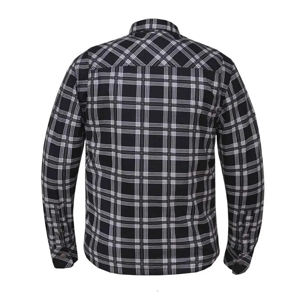 Shield - Mens Black & White Armored Flannel - Image 2