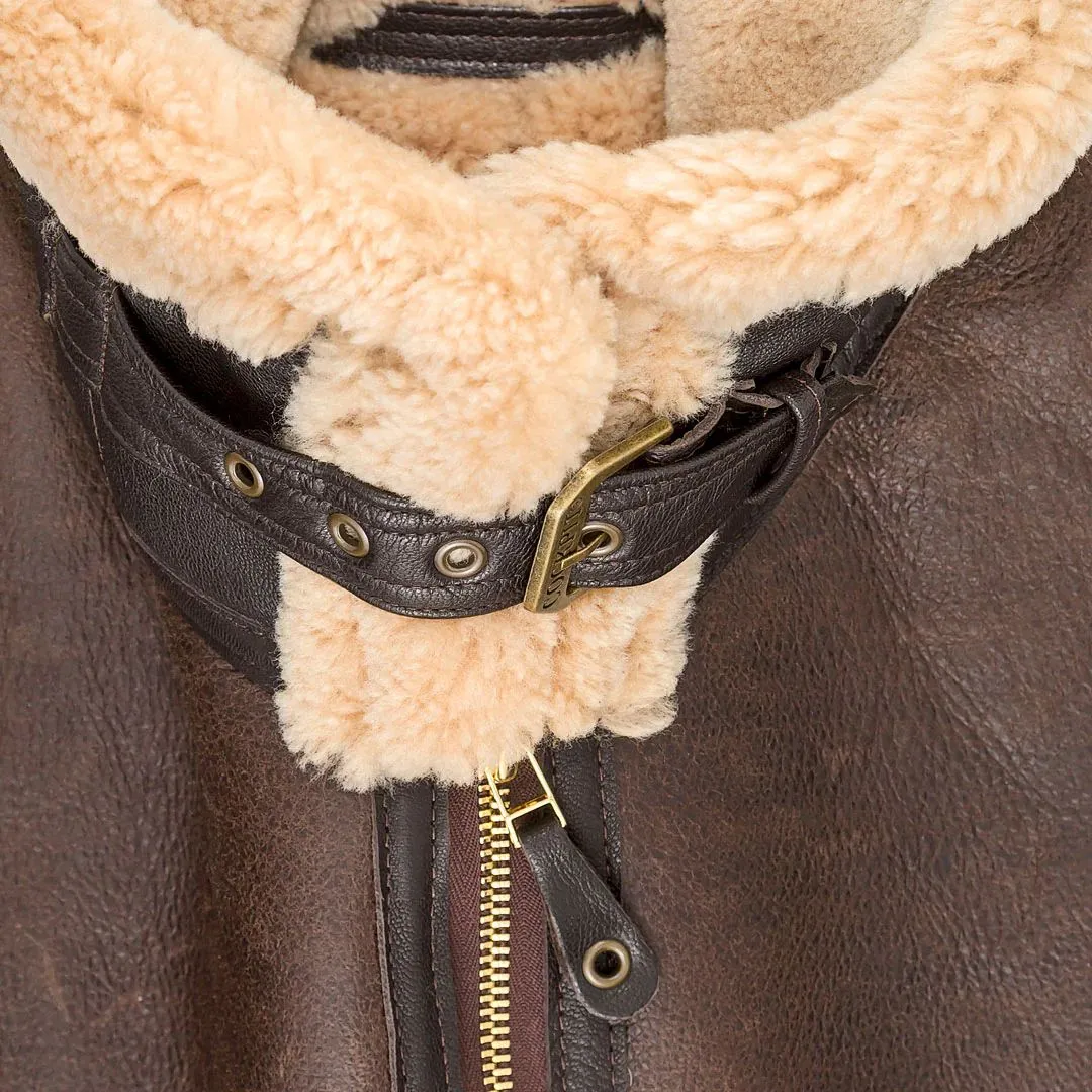 Cockpit USA Men's British R.A.F. Sheepskin Bomber Jacket - Image 5