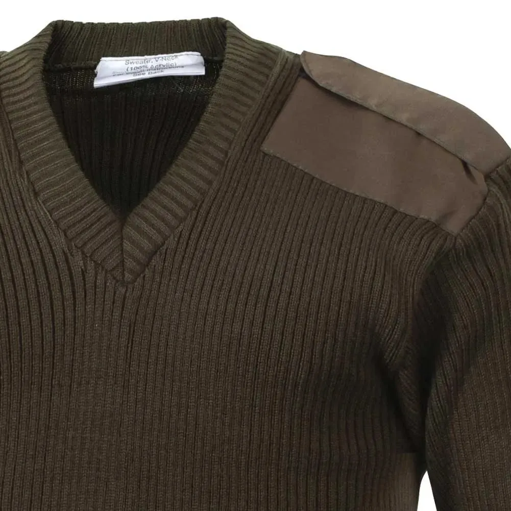 Men's V-Neck Commando Sweater - Image 2