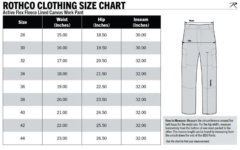 Men's Active Flex Fleece Lined Canvas Work Pants - Image 3