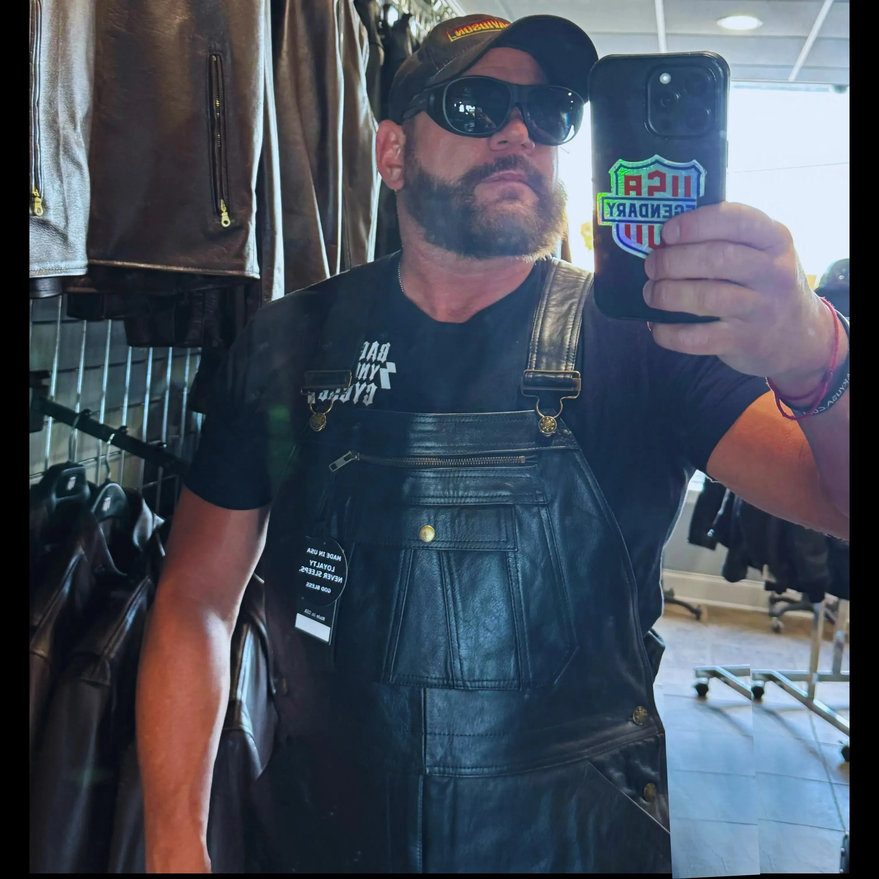 The Big Gib - Premium Buffalo Leather Motorcycle Overalls - Image 3