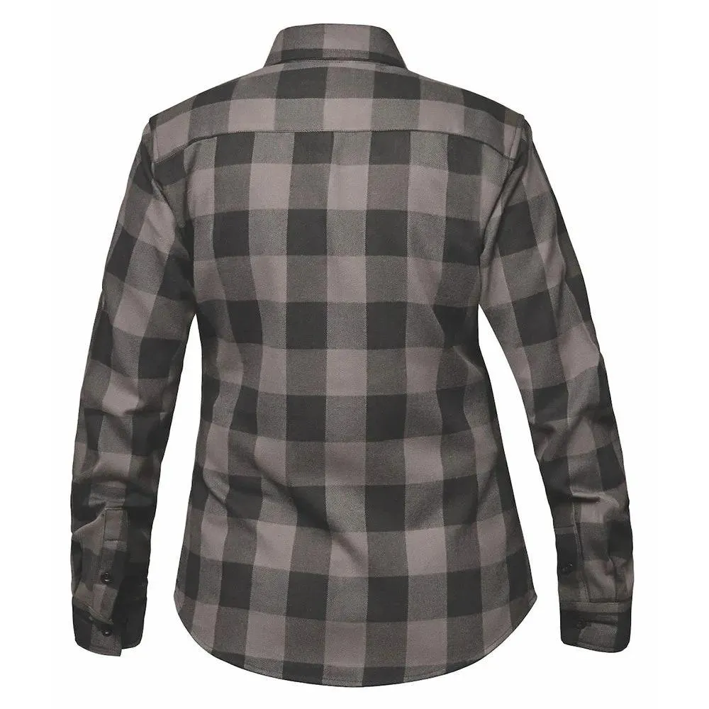 Derringer Black and Gray Womens Flannel Shirt - Image 2