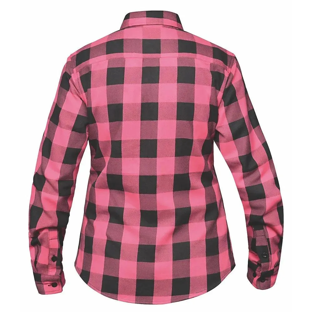 Derringer Womens Black and Pink Flannel Shirt - Image 2